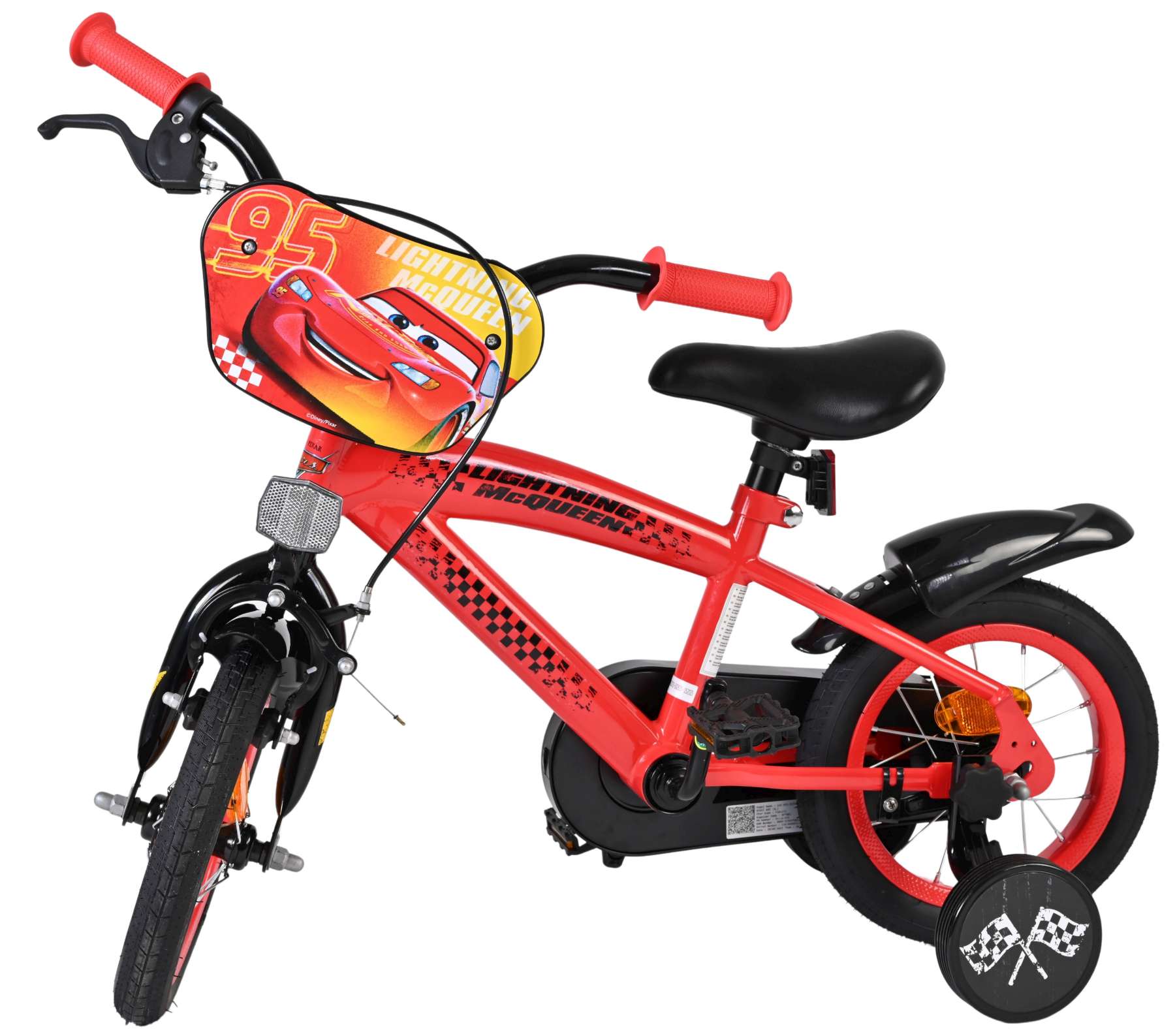 Disney Cars Kinderfiets - Jongens - 12 inch - Rood 8 Disney Cars Kinderfiets - Jongens - 12 inch - Rood - Afbeelding 8