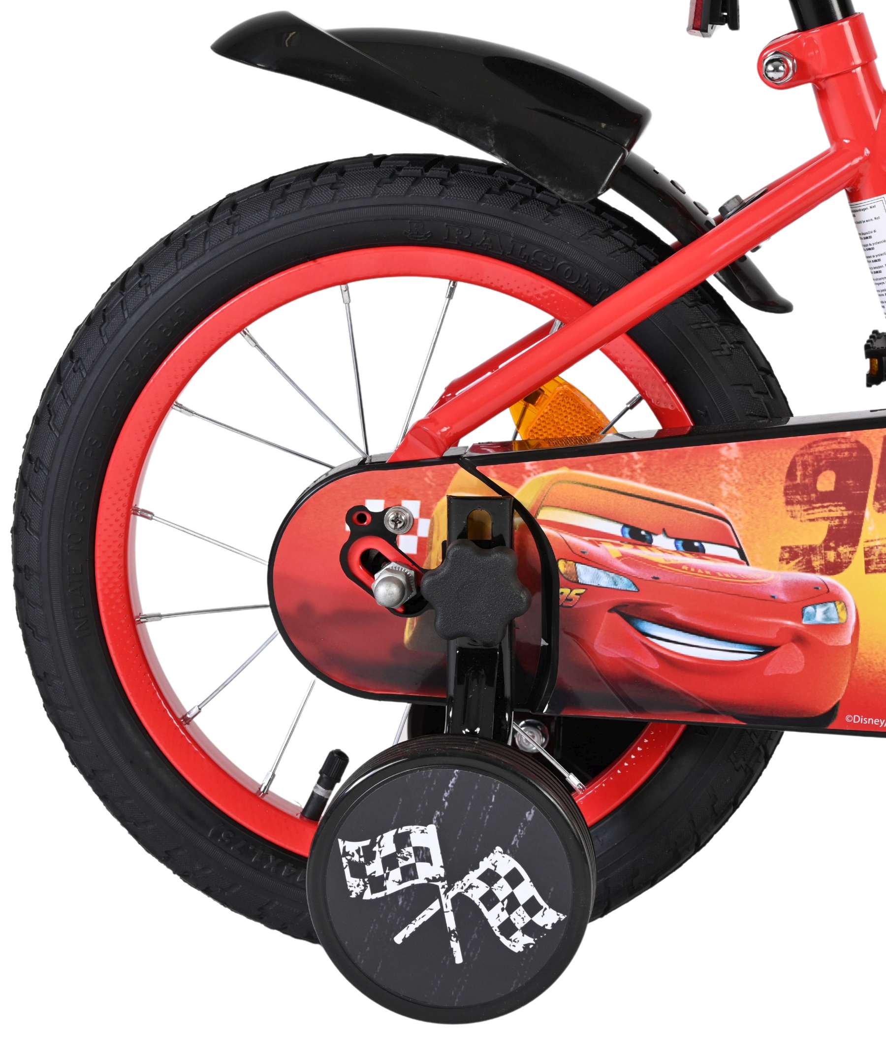 Disney Cars Kinderfiets - Jongens - 14 inch - Rood 2 Disney Cars Kinderfiets - Jongens - 14 inch - Rood - Afbeelding 2