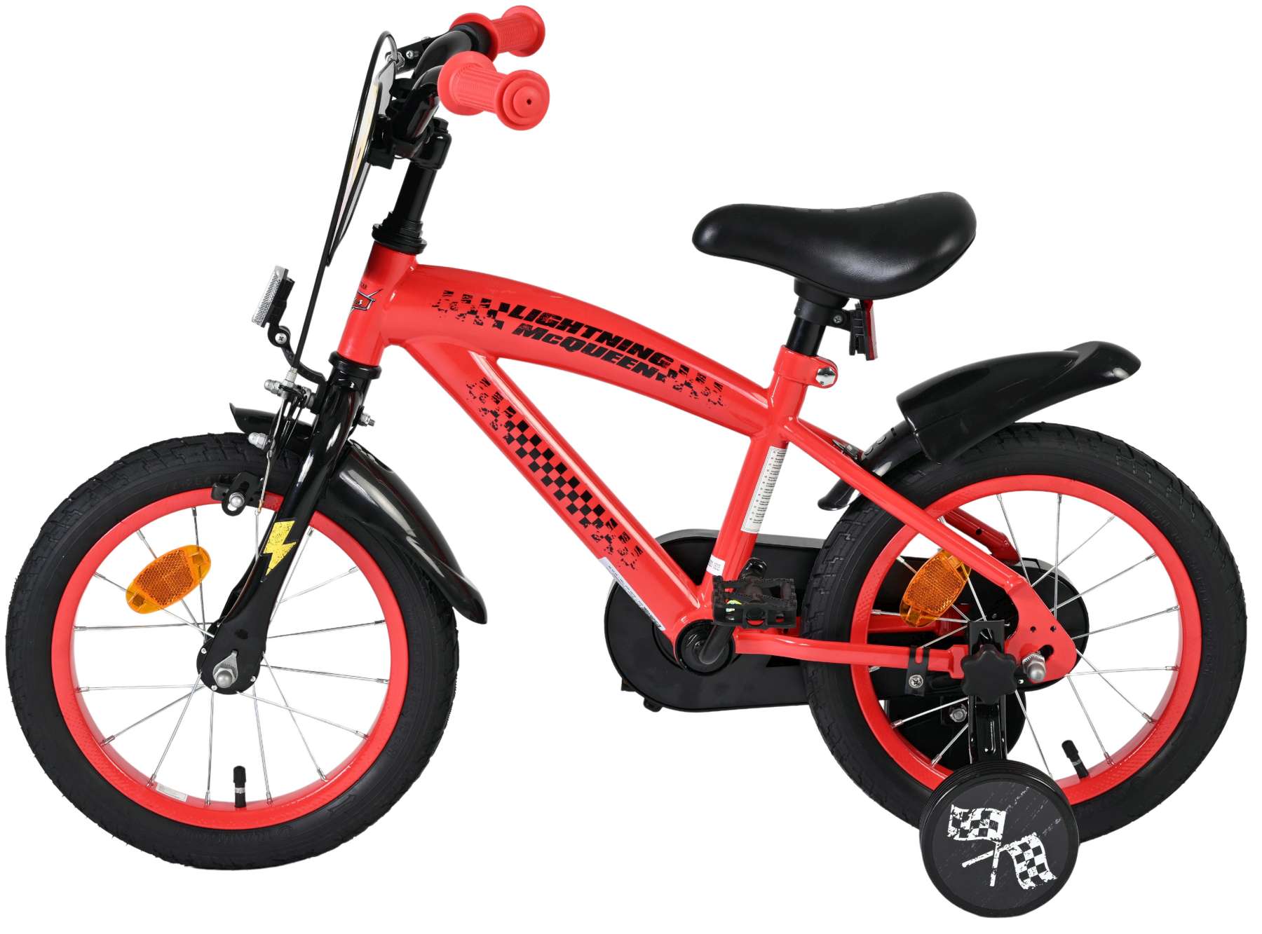 Disney Cars Kinderfiets - Jongens - 14 inch - Rood 7 Disney Cars Kinderfiets - Jongens - 14 inch - Rood - Afbeelding 7
