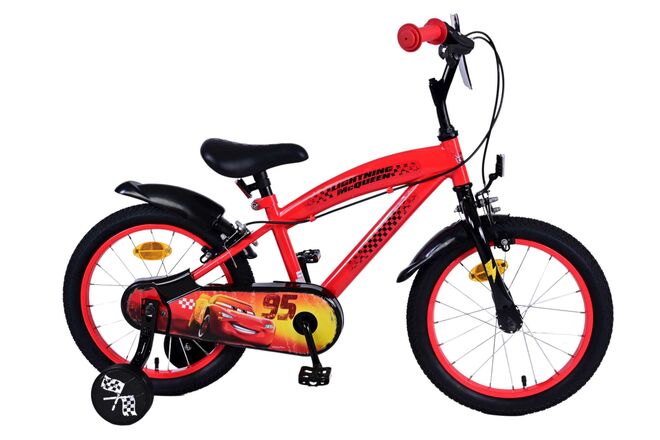 Disney Cars Kinderfiets - Jongens - 16 inch - Rood - Twee handremmen 1 Disney Cars Kinderfiets - Jongens - 16 inch - Rood - Twee handremmen