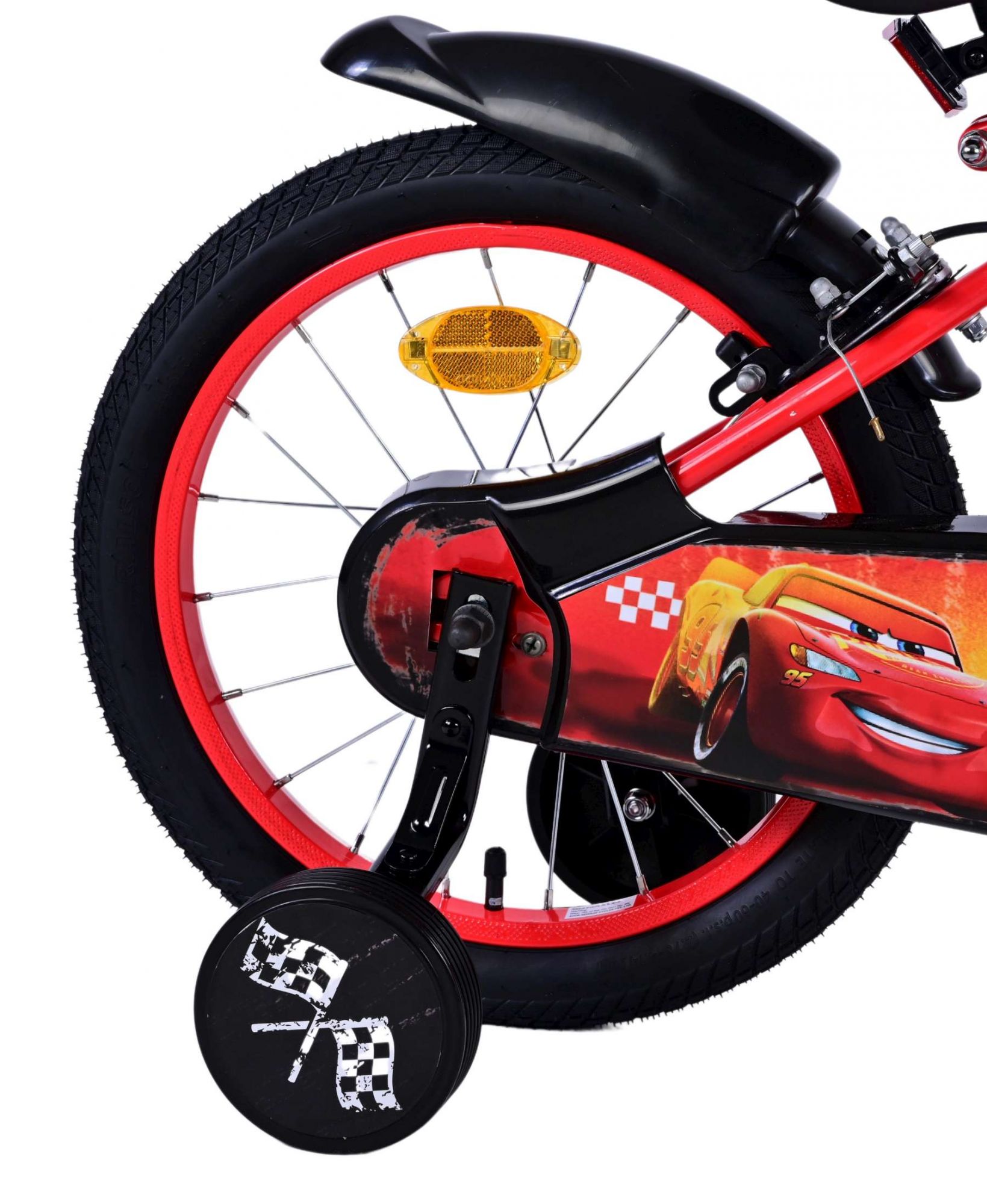 Disney Cars Kinderfiets - Jongens - 16 inch - Rood - Twee handremmen 9 Disney Cars Kinderfiets - Jongens - 16 inch - Rood - Twee handremmen - Afbeelding 9