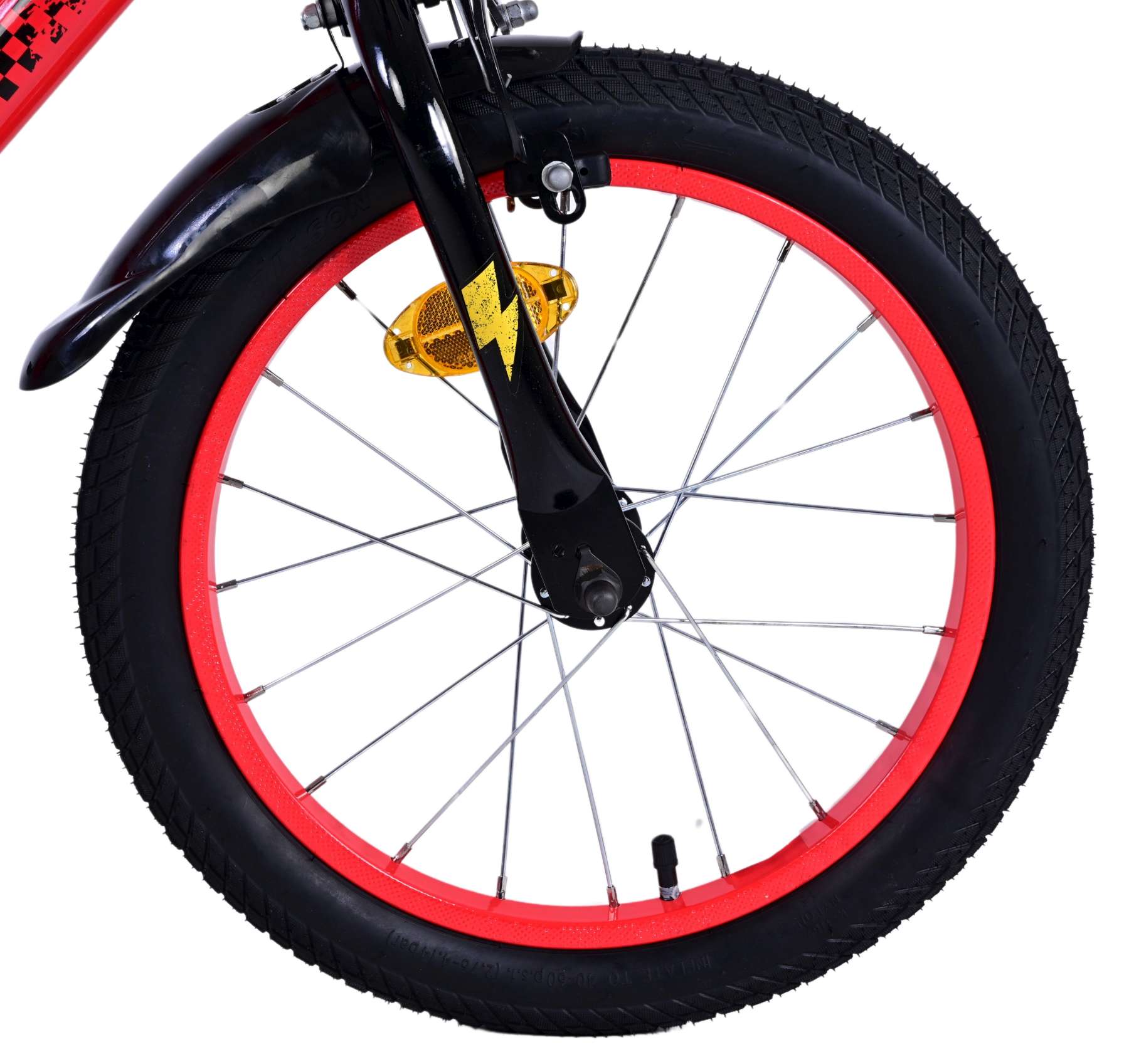 Disney Cars Kinderfiets - Jongens - 16 inch - Rood - Twee handremmen 8 Disney Cars Kinderfiets - Jongens - 16 inch - Rood - Twee handremmen - Afbeelding 8