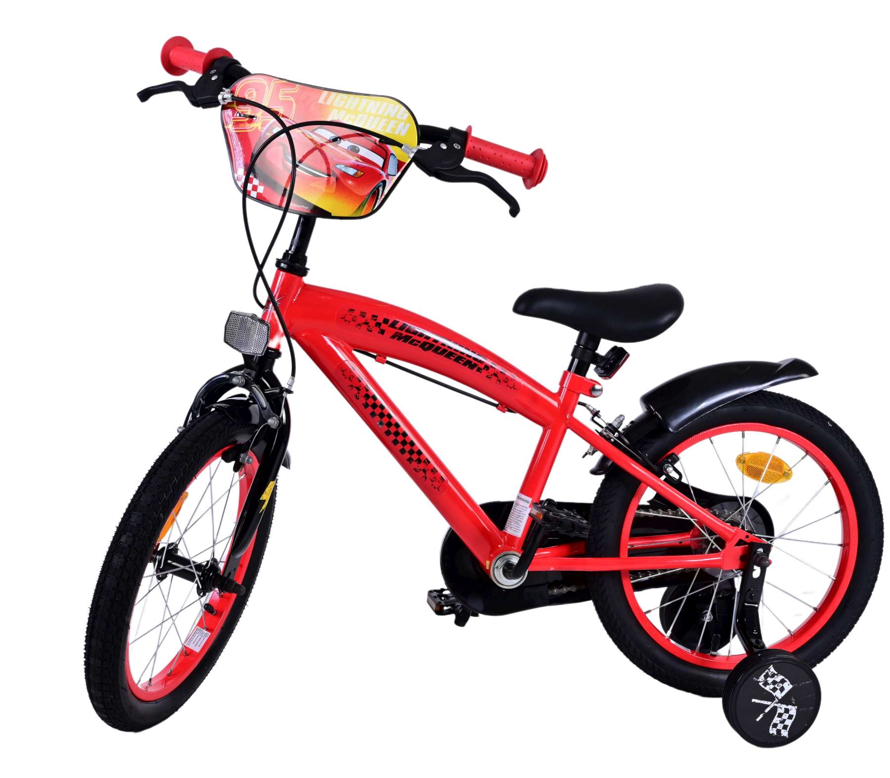 Disney Cars Kinderfiets - Jongens - 16 inch - Rood - Twee handremmen 2 Disney Cars Kinderfiets - Jongens - 16 inch - Rood - Twee handremmen - Afbeelding 2