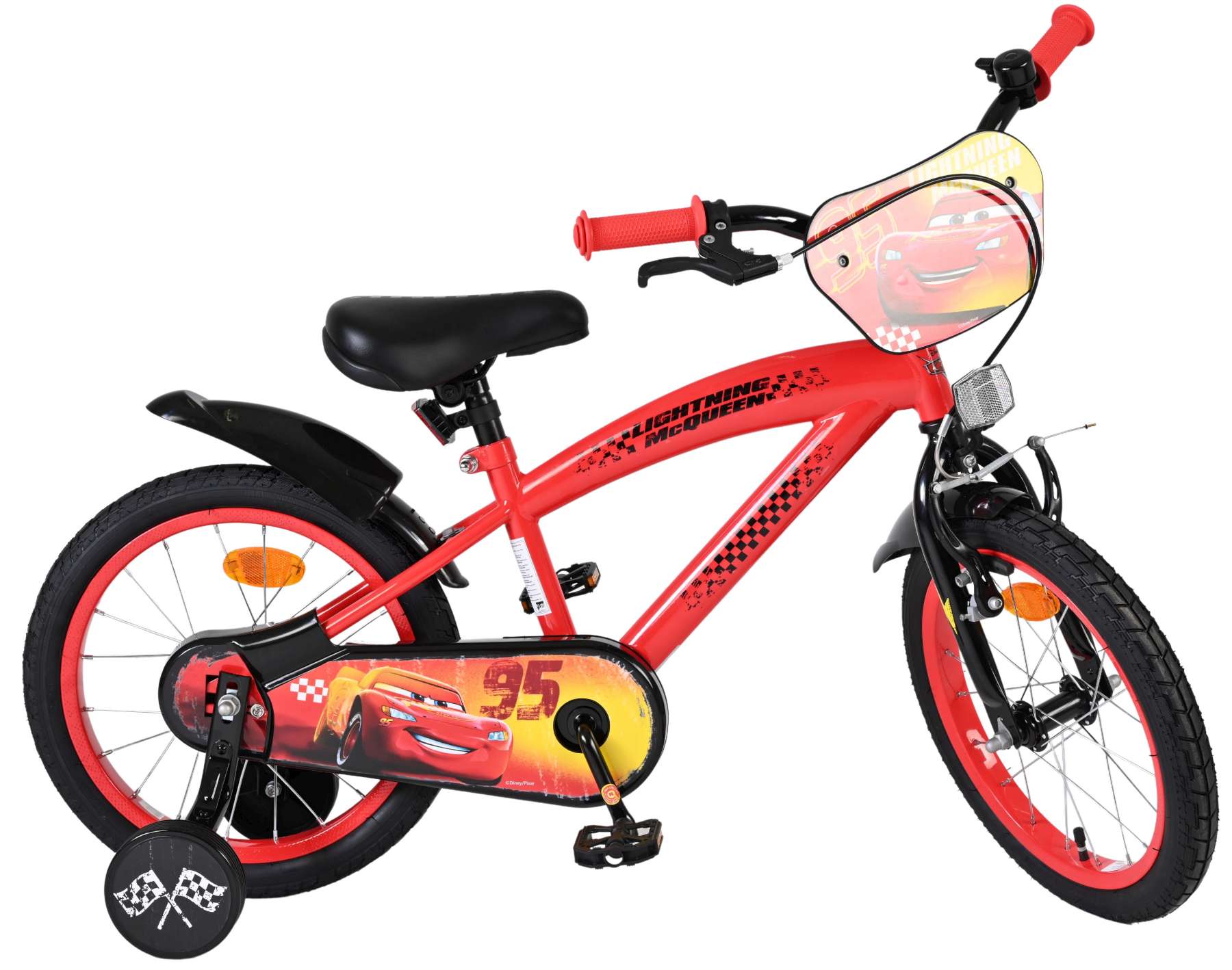 Disney Cars Kinderfiets - Jongens - 16 inch - Rood 10 Disney Cars Kinderfiets - Jongens - 16 inch - Rood - Afbeelding 10