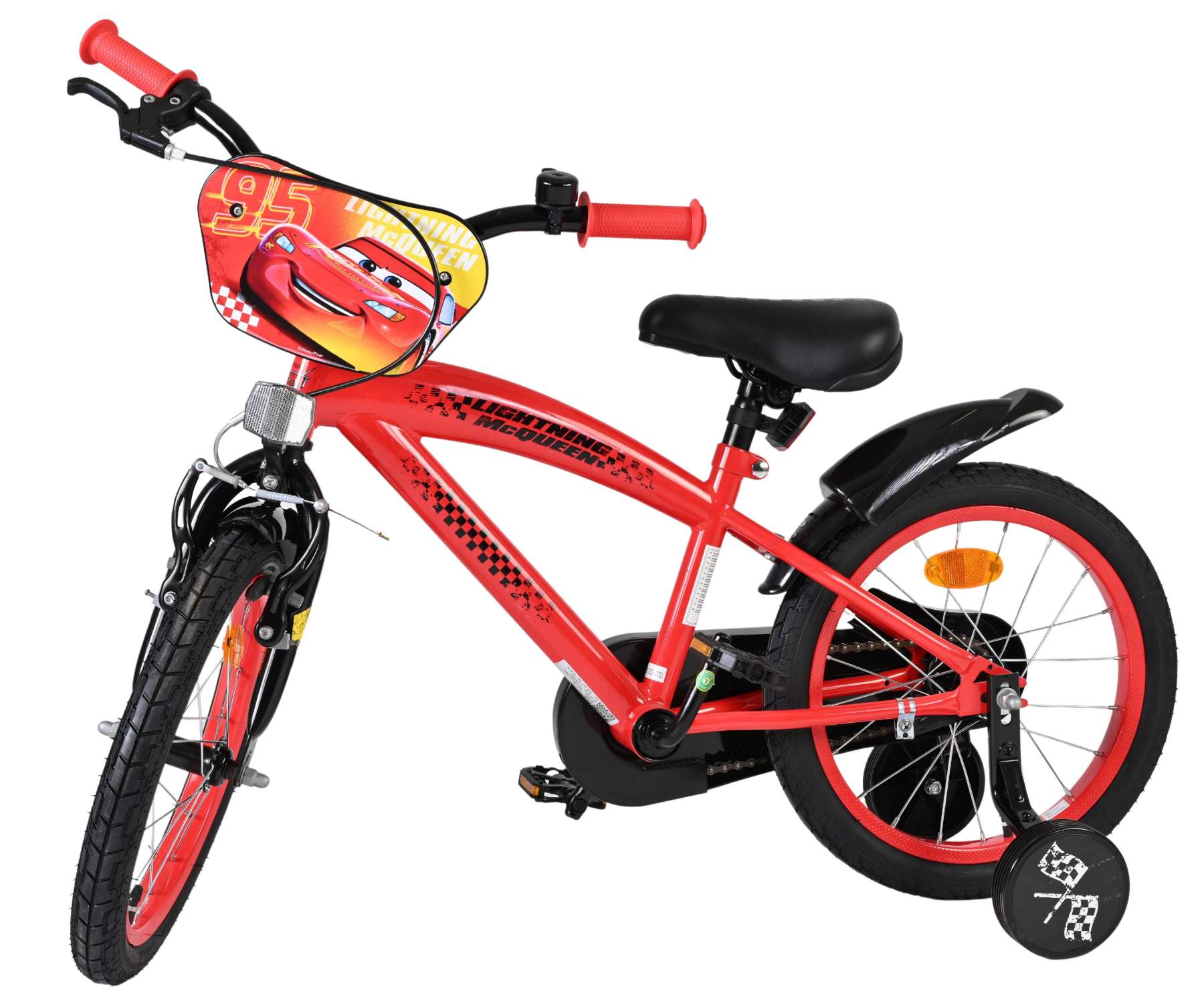 Disney Cars Kinderfiets - Jongens - 16 inch - Rood 8 Disney Cars Kinderfiets - Jongens - 16 inch - Rood - Afbeelding 8