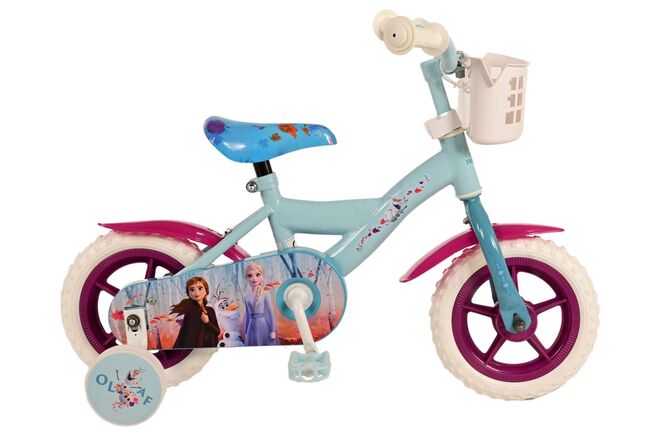 Disney Frozen 2 Kinderfiets - Meisjes - 10 inch - Blauw/Paars - Doortrapper 1 Disney Frozen 2 Kinderfiets - Meisjes - 10 inch - Blauw/Paars - Doortrapper