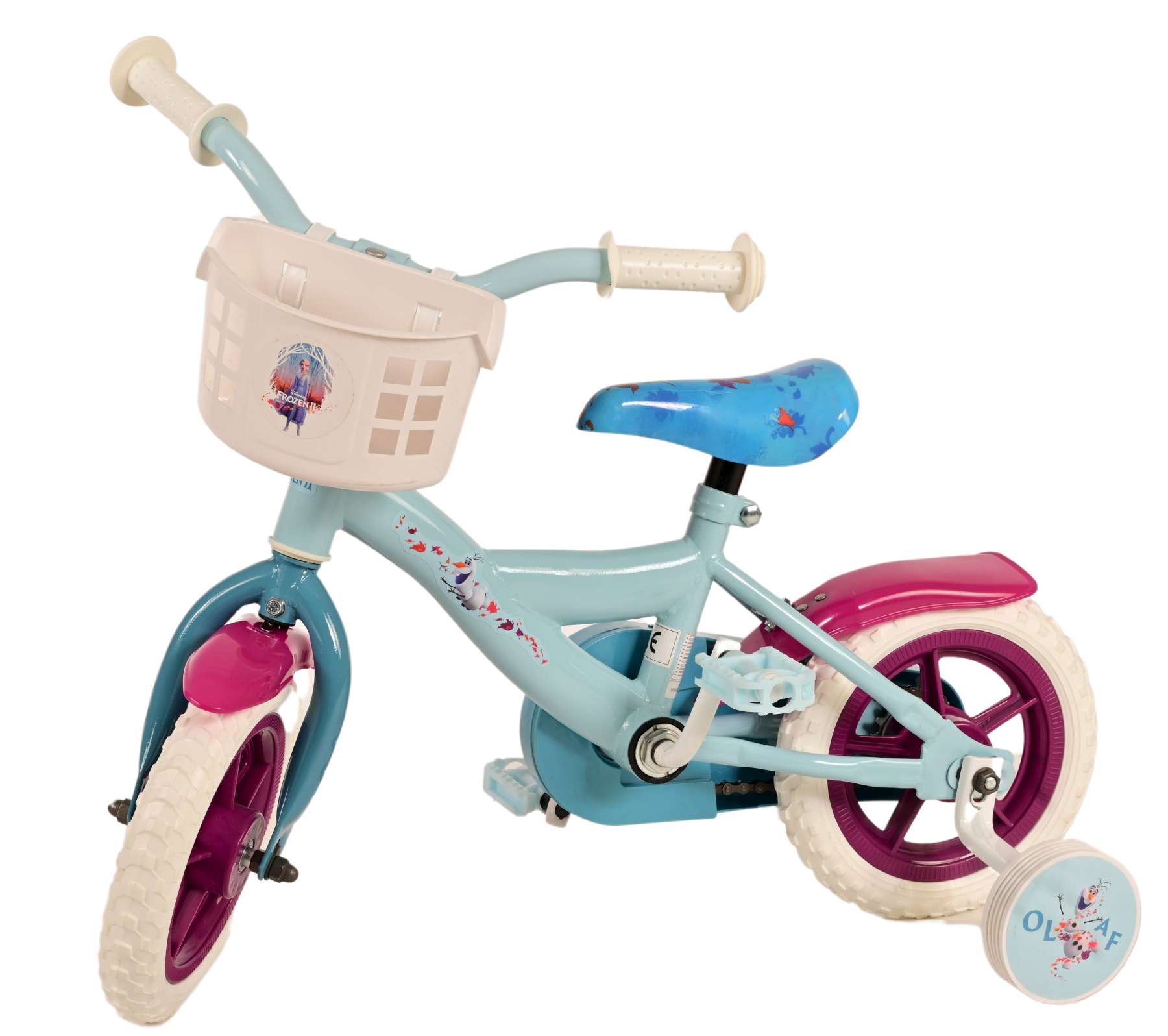 Disney Frozen 2 Kinderfiets - Meisjes - 10 inch - Blauw/Paars - Doortrapper 2 Disney Frozen 2 Kinderfiets - Meisjes - 10 inch - Blauw/Paars - Doortrapper - Afbeelding 2