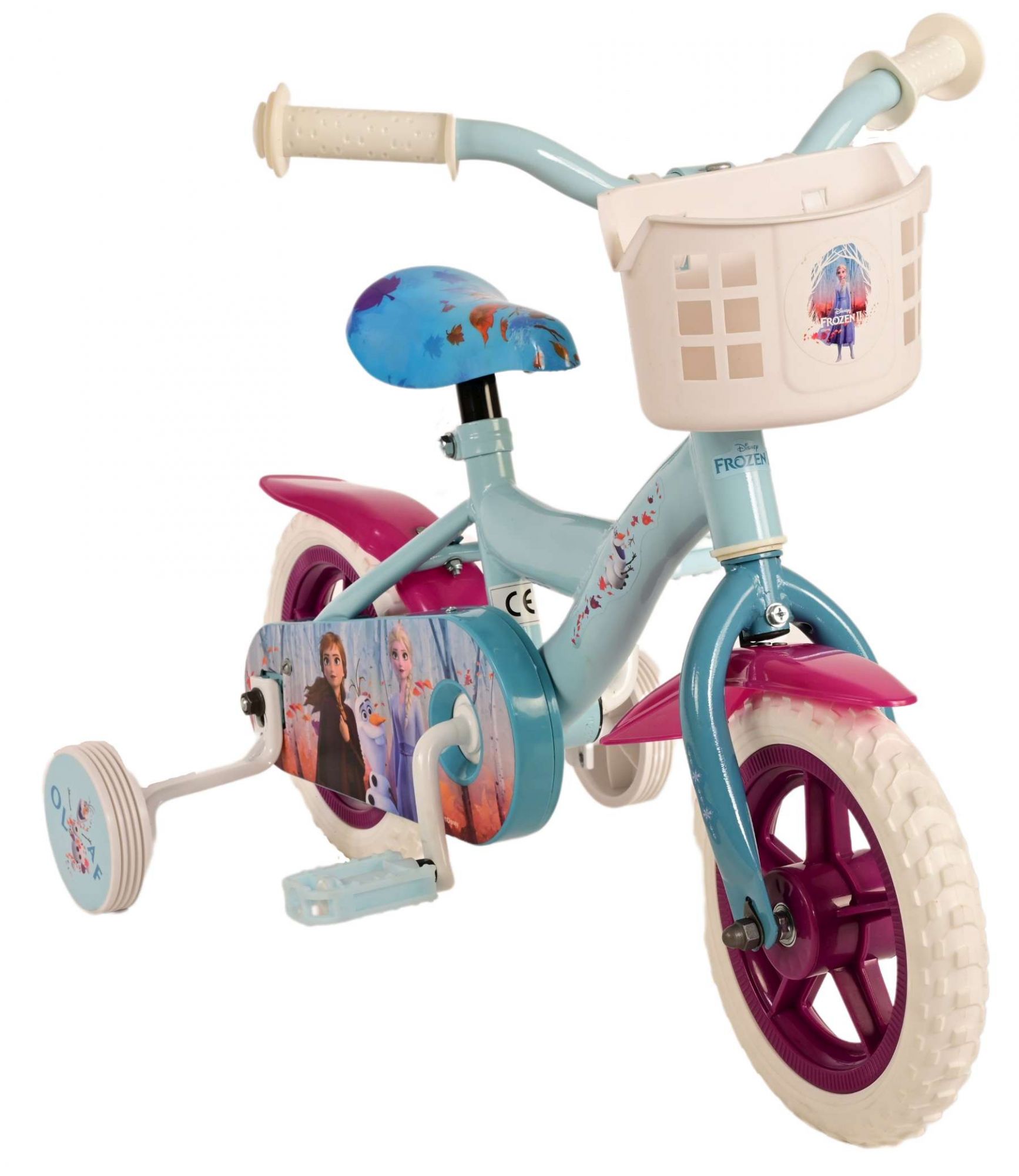 Disney Frozen 2 Kinderfiets - Meisjes - 10 inch - Blauw/Paars - Doortrapper 6 Disney Frozen 2 Kinderfiets - Meisjes - 10 inch - Blauw/Paars - Doortrapper - Afbeelding 6