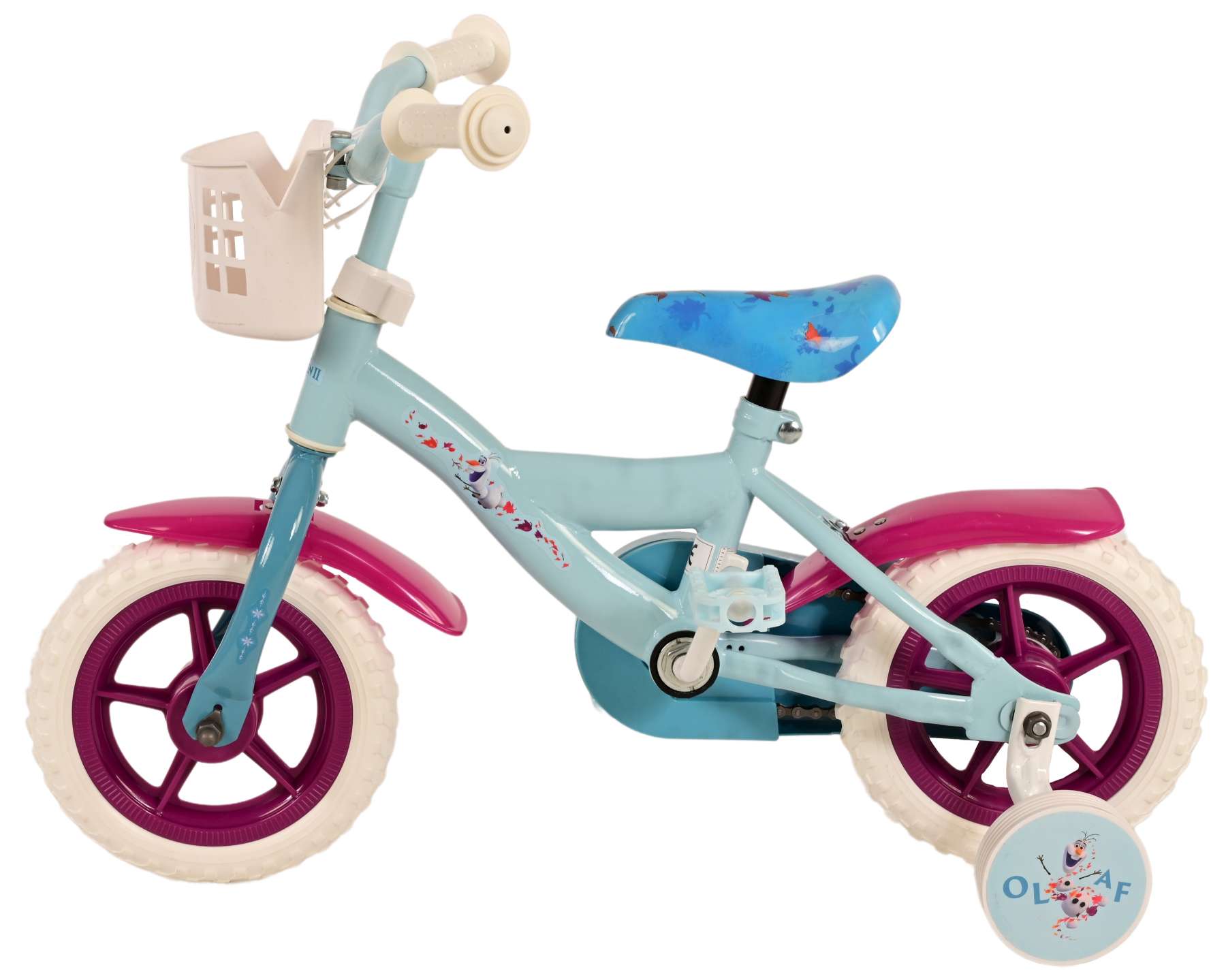 Disney Frozen 2 Kinderfiets - Meisjes - 10 inch - Blauw/Paars - Doortrapper 4 Disney Frozen 2 Kinderfiets - Meisjes - 10 inch - Blauw/Paars - Doortrapper - Afbeelding 4