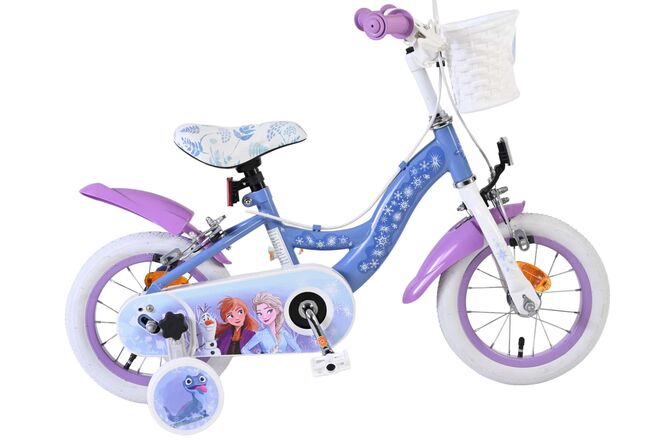 Disney Frozen 2 Kinderfiets - Meisjes - 12 inch - Blauw/Paars - Twee handremmen 1 Disney Frozen 2 Kinderfiets - Meisjes - 12 inch - Blauw/Paars - Twee handremmen
