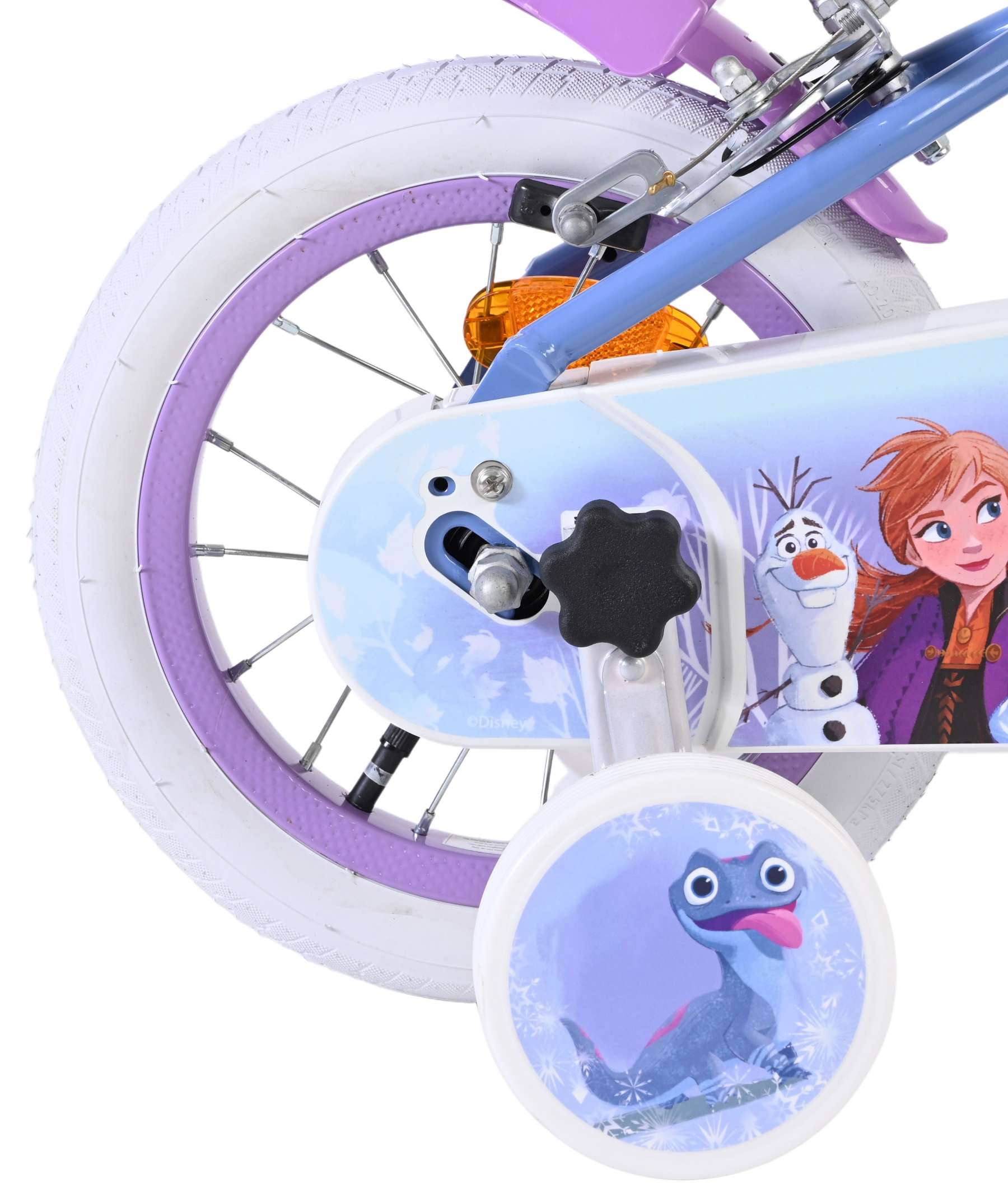 Disney Frozen 2 Kinderfiets - Meisjes - 12 inch - Blauw/Paars - Twee handremmen 2 Disney Frozen 2 Kinderfiets - Meisjes - 12 inch - Blauw/Paars - Twee handremmen - Afbeelding 2