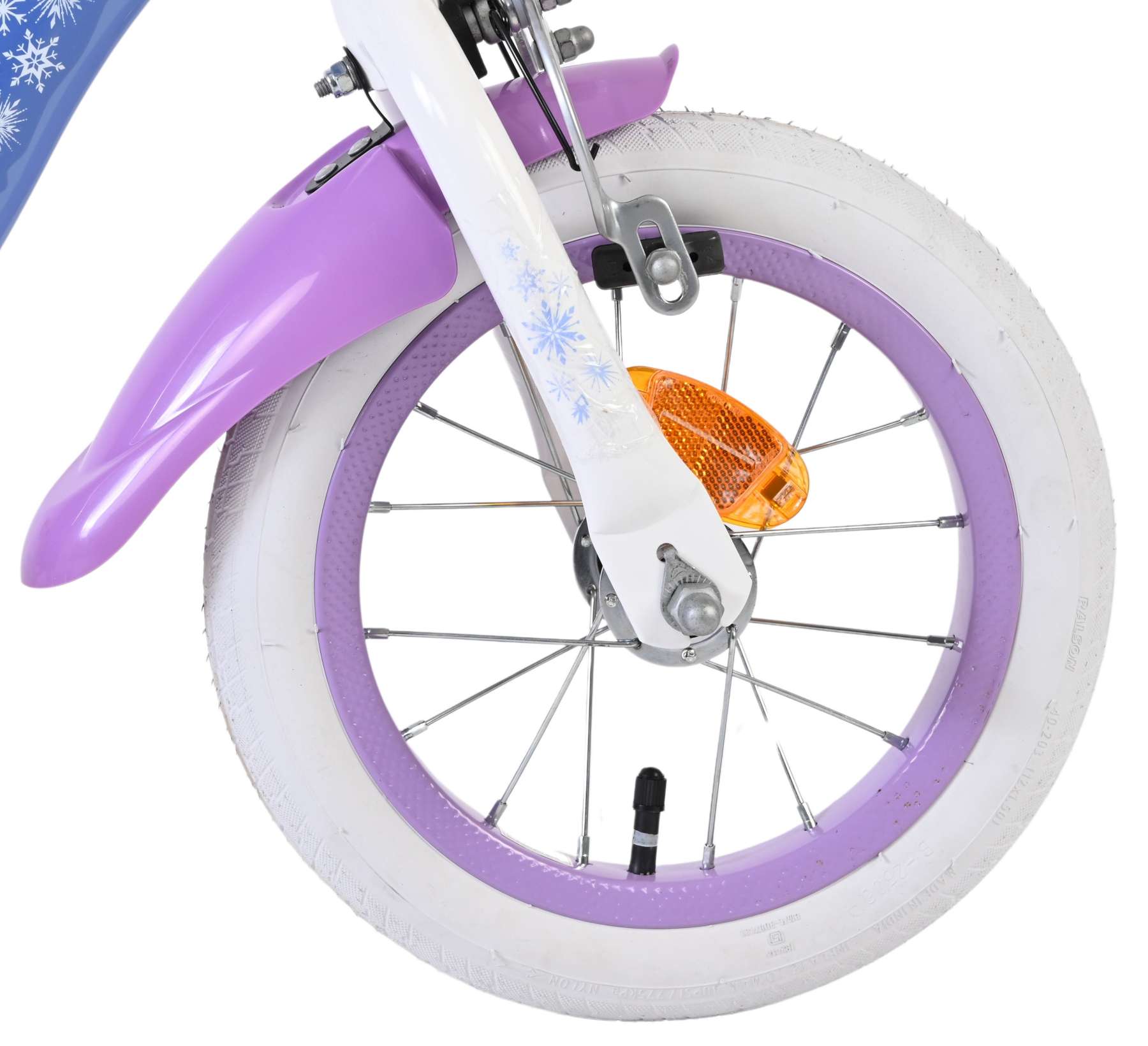 Disney Frozen 2 Kinderfiets - Meisjes - 12 inch - Blauw/Paars - Twee handremmen 3 Disney Frozen 2 Kinderfiets - Meisjes - 12 inch - Blauw/Paars - Twee handremmen - Afbeelding 3