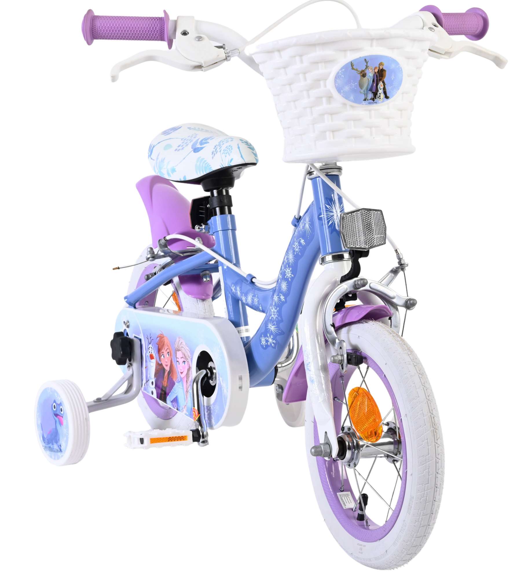Disney Frozen 2 Kinderfiets - Meisjes - 12 inch - Blauw/Paars - Twee handremmen 5 Disney Frozen 2 Kinderfiets - Meisjes - 12 inch - Blauw/Paars - Twee handremmen - Afbeelding 5