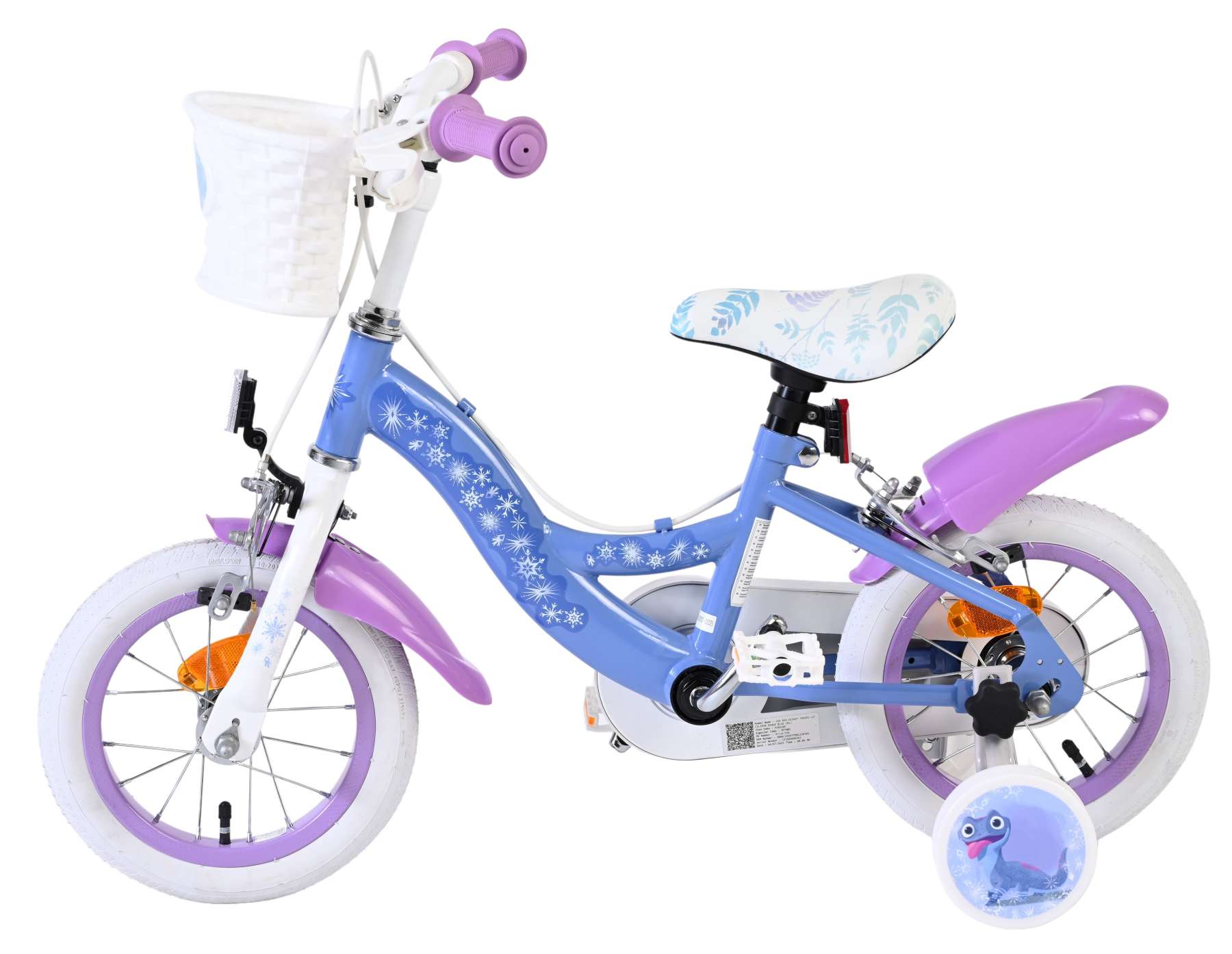 Disney Frozen 2 Kinderfiets - Meisjes - 12 inch - Blauw/Paars - Twee handremmen 7 Disney Frozen 2 Kinderfiets - Meisjes - 12 inch - Blauw/Paars - Twee handremmen - Afbeelding 7