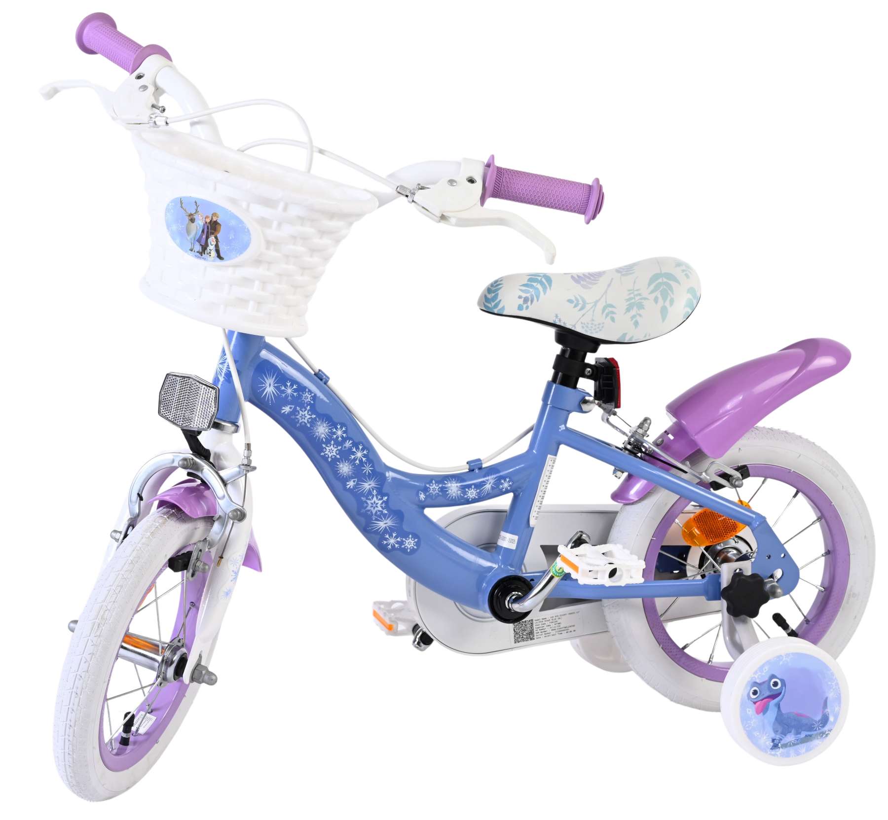 Disney Frozen 2 Kinderfiets - Meisjes - 12 inch - Blauw/Paars - Twee handremmen 8 Disney Frozen 2 Kinderfiets - Meisjes - 12 inch - Blauw/Paars - Twee handremmen - Afbeelding 8