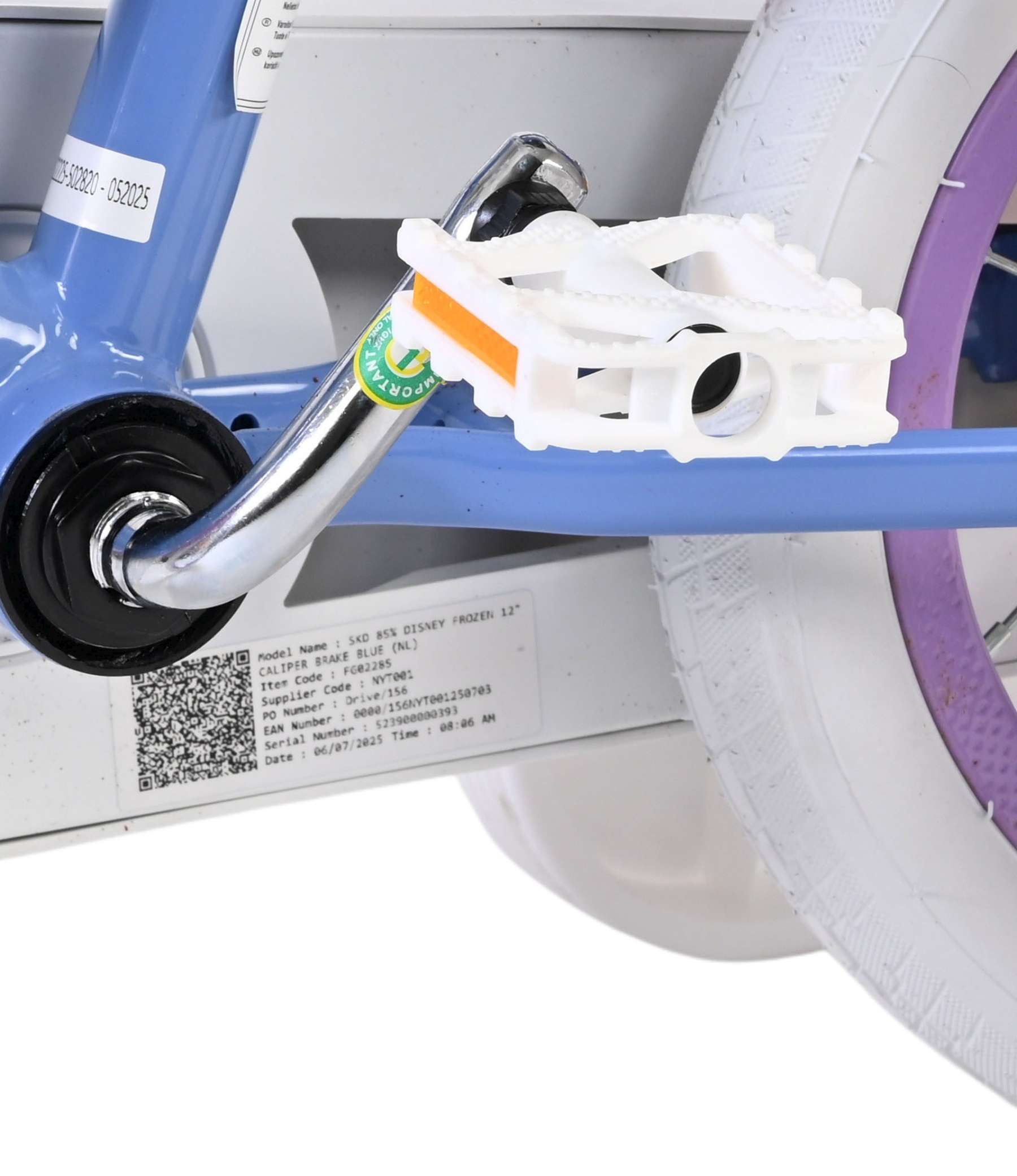 Disney Frozen 2 Kinderfiets - Meisjes - 12 inch - Blauw/Paars - Twee handremmen 9 Disney Frozen 2 Kinderfiets - Meisjes - 12 inch - Blauw/Paars - Twee handremmen - Afbeelding 9