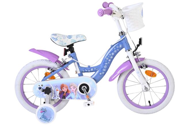 Disney Frozen 2 Kinderfiets - Meisjes - 14 inch - Blauw/Paars - Twee handremmen 1 Disney Frozen 2 Kinderfiets - Meisjes - 14 inch - Blauw/Paars - Twee handremmen