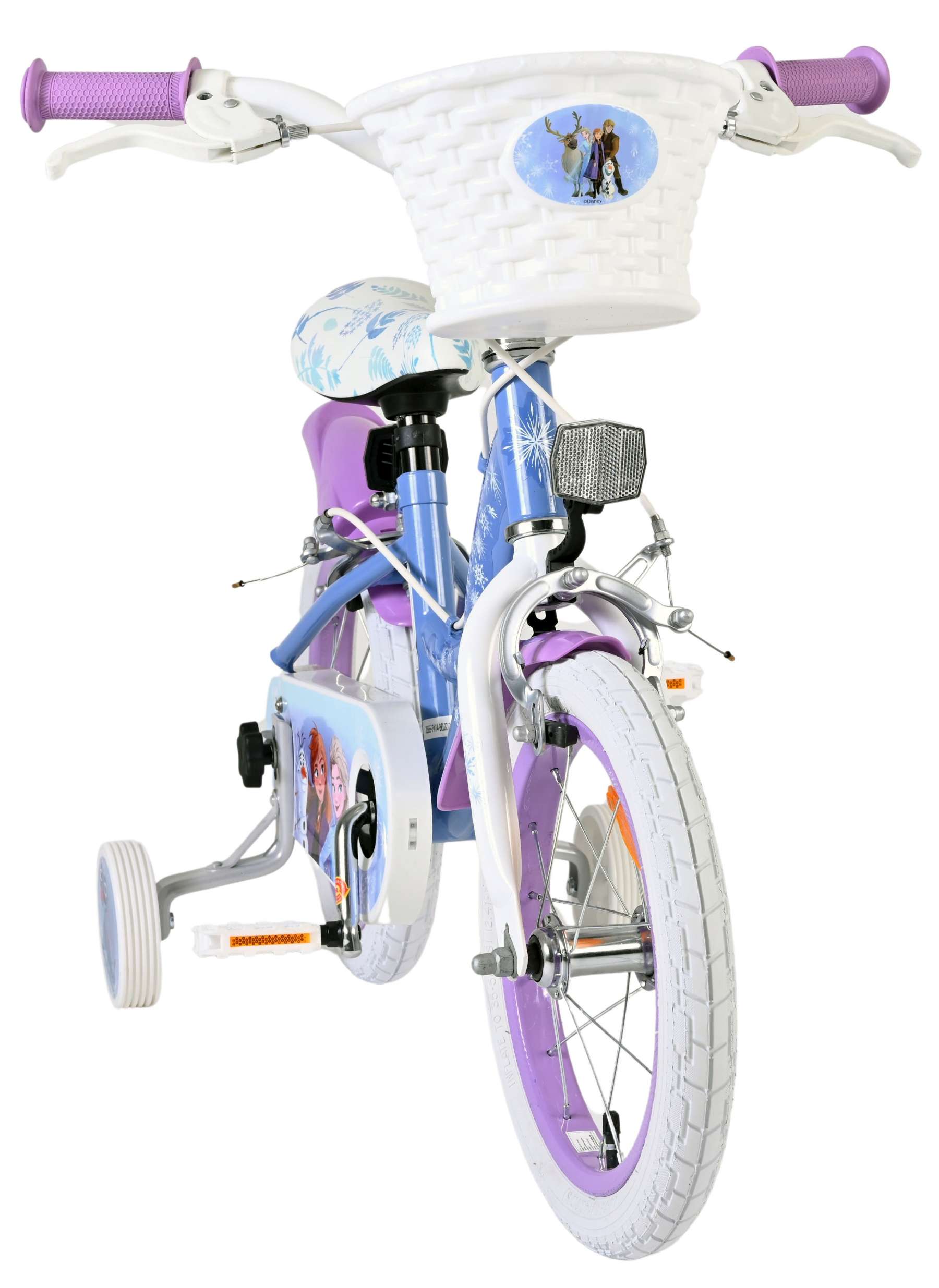 Disney Frozen 2 Kinderfiets - Meisjes - 14 inch - Blauw/Paars - Twee handremmen 5 Disney Frozen 2 Kinderfiets - Meisjes - 14 inch - Blauw/Paars - Twee handremmen - Afbeelding 5