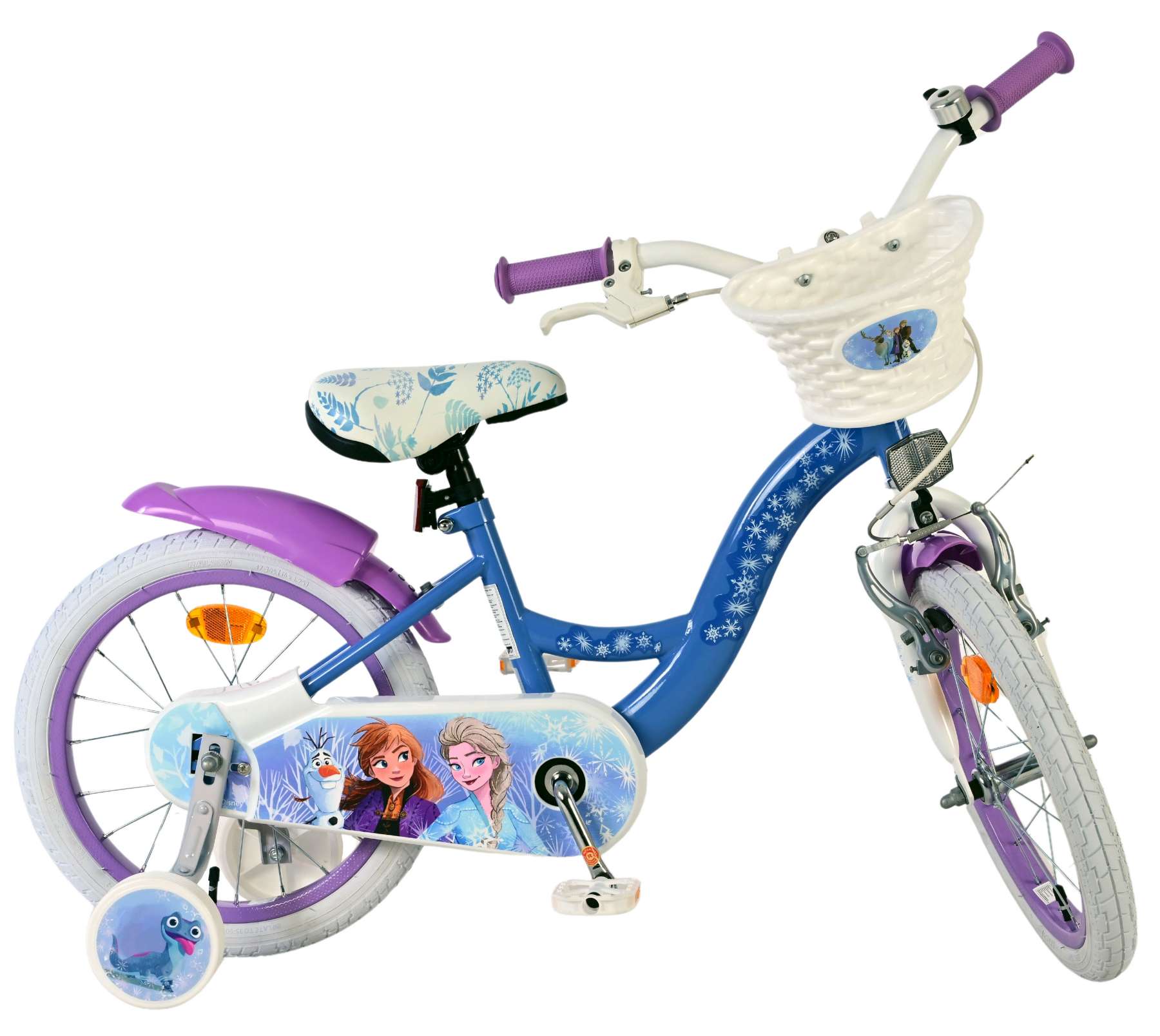 Disney Frozen 2 Kinderfiets - Meisjes - 16 inch - Blauw/Paars 10 Disney Frozen 2 Kinderfiets - Meisjes - 16 inch - Blauw/Paars - Afbeelding 10