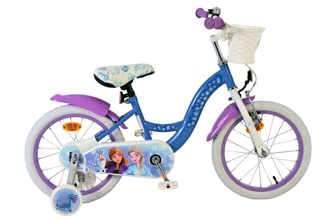 Disney Frozen 2 Kinderfiets - Meisjes - 16 inch - Blauw/Paars 1 Disney Frozen 2 Kinderfiets - Meisjes - 16 inch - Blauw/Paars
