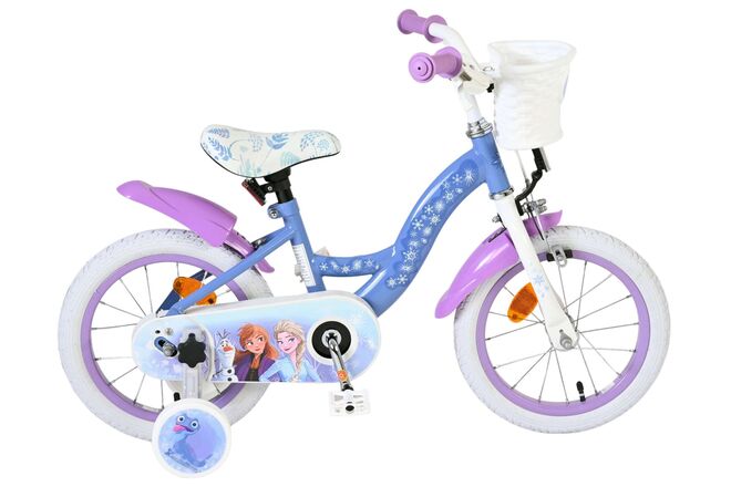 Disney Frozen 2 Kinderfiets - Meisjes - 14 inch - Blauw/Paars 1 Disney Frozen 2 Kinderfiets - Meisjes - 14 inch - Blauw/Paars