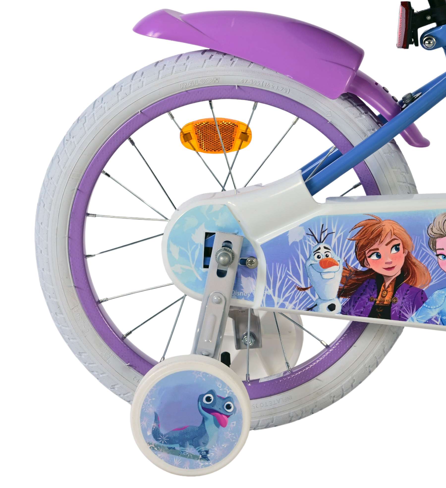Disney Frozen 2 Kinderfiets - Meisjes - 16 inch - Blauw/Paars 2 Disney Frozen 2 Kinderfiets - Meisjes - 16 inch - Blauw/Paars - Afbeelding 2