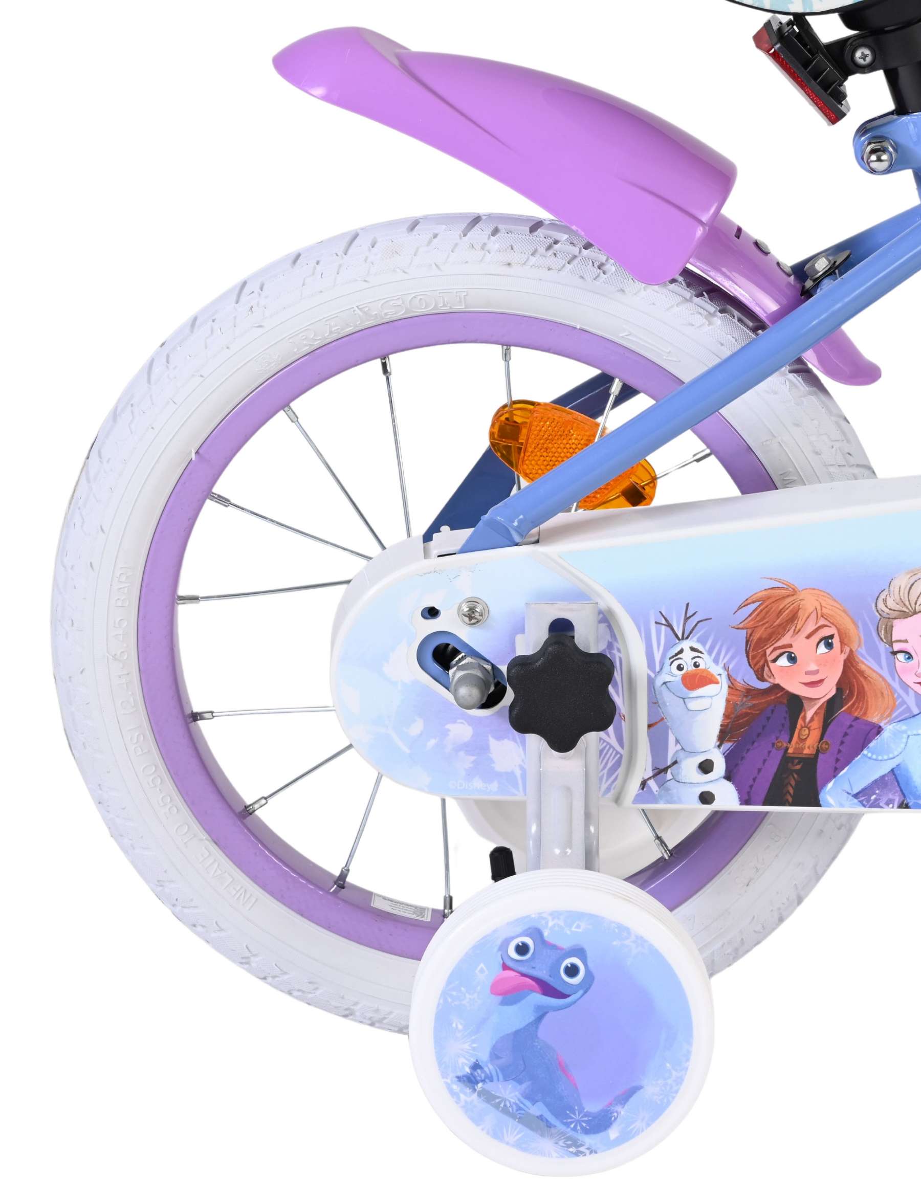 Disney Frozen 2 Kinderfiets - Meisjes - 14 inch - Blauw/Paars 2 Disney Frozen 2 Kinderfiets - Meisjes - 14 inch - Blauw/Paars - Afbeelding 2