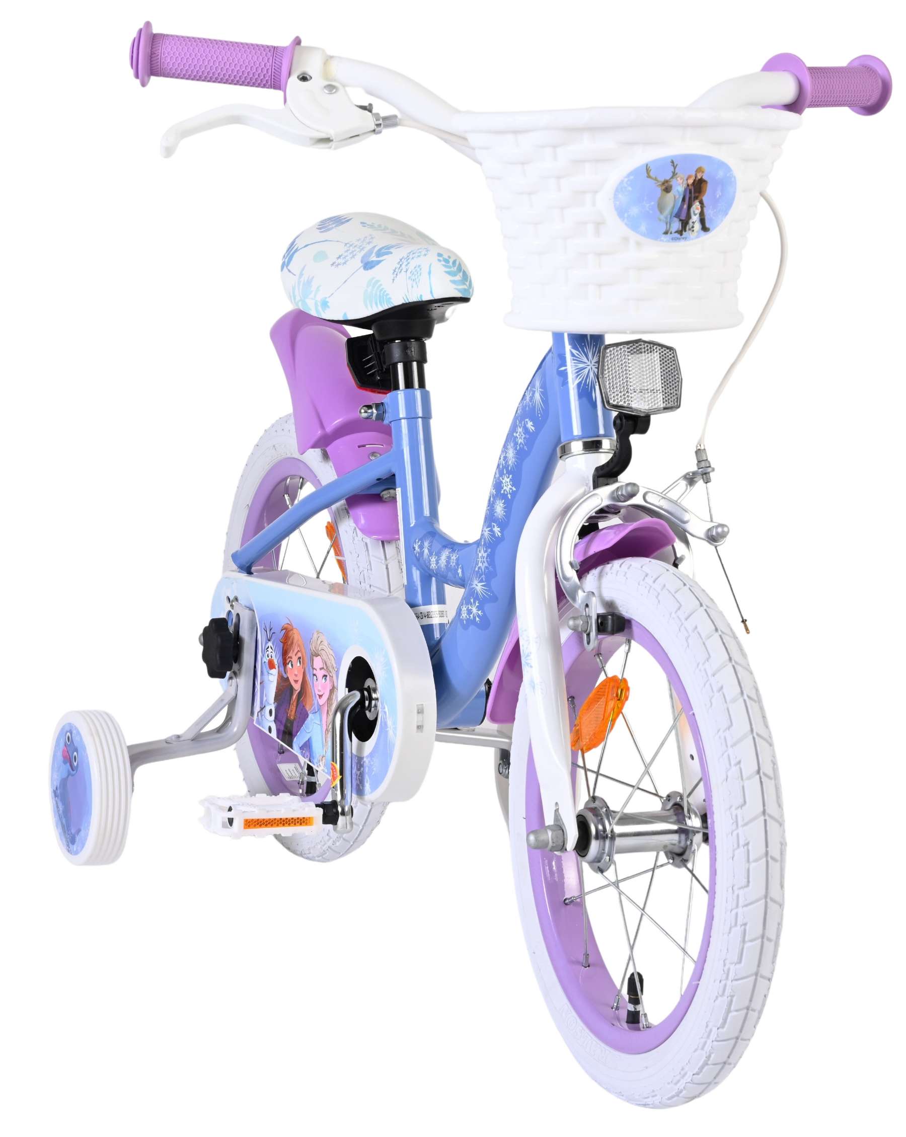 Disney Frozen 2 Kinderfiets - Meisjes - 14 inch - Blauw/Paars 5 Disney Frozen 2 Kinderfiets - Meisjes - 14 inch - Blauw/Paars - Afbeelding 5