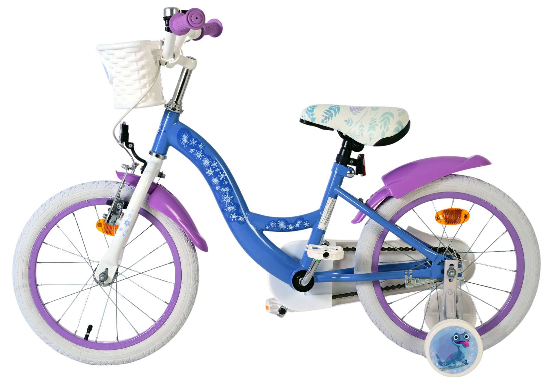 Disney Frozen 2 Kinderfiets - Meisjes - 16 inch - Blauw/Paars 7 Disney Frozen 2 Kinderfiets - Meisjes - 16 inch - Blauw/Paars - Afbeelding 7