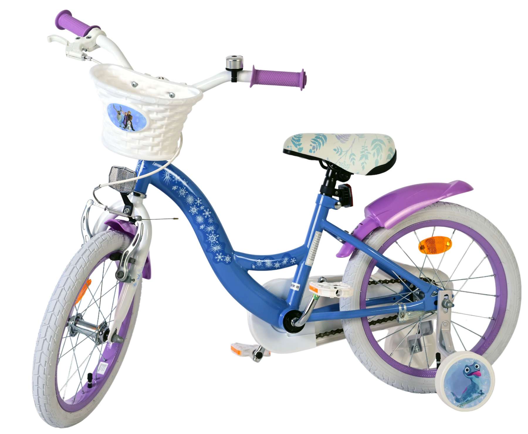 Disney Frozen 2 Kinderfiets - Meisjes - 16 inch - Blauw/Paars 8 Disney Frozen 2 Kinderfiets - Meisjes - 16 inch - Blauw/Paars - Afbeelding 8