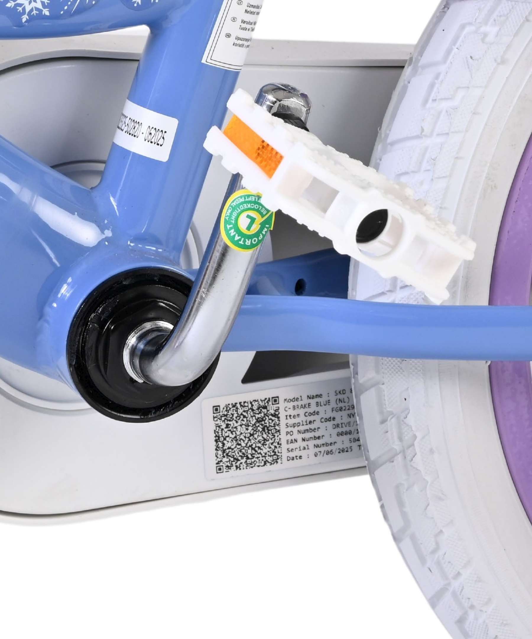 Disney Frozen 2 Kinderfiets - Meisjes - 14 inch - Blauw/Paars 9 Disney Frozen 2 Kinderfiets - Meisjes - 14 inch - Blauw/Paars - Afbeelding 9