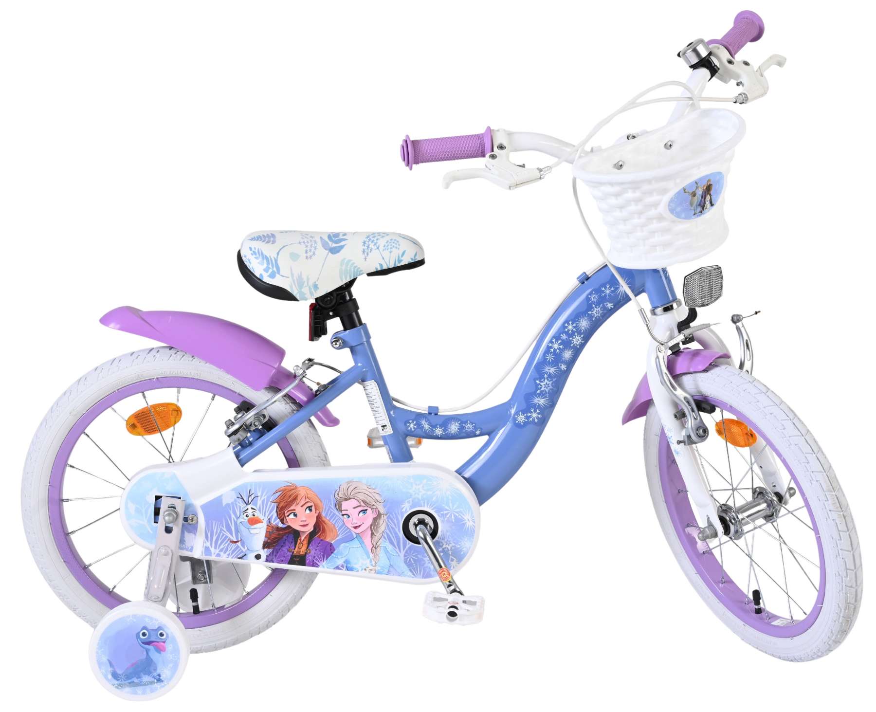 Disney Frozen 2 Kinderfiets - Meisjes - 16 inch - Blauw/Paars - Twee handremmen 10 Disney Frozen 2 Kinderfiets - Meisjes - 16 inch - Blauw/Paars - Twee handremmen - Afbeelding 10