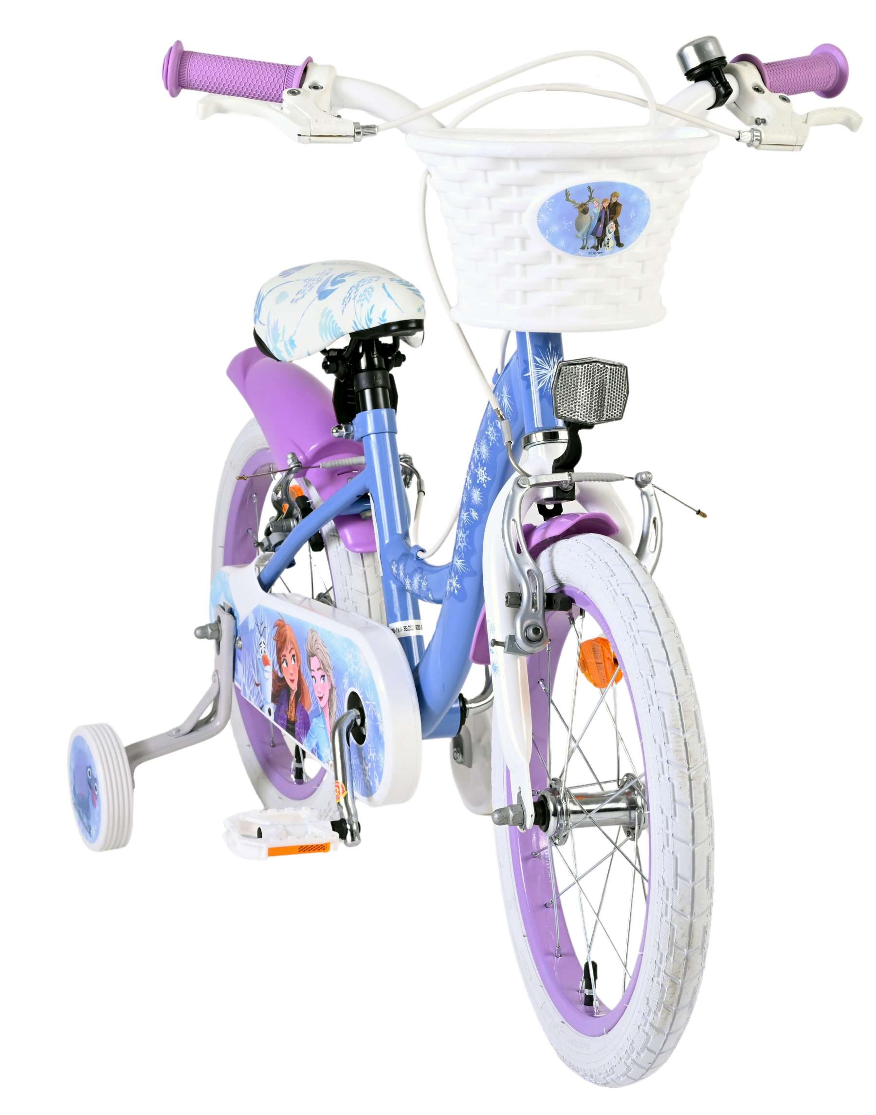 Disney Frozen 2 Kinderfiets - Meisjes - 16 inch - Blauw/Paars - Twee handremmen 5 Disney Frozen 2 Kinderfiets - Meisjes - 16 inch - Blauw/Paars - Twee handremmen - Afbeelding 5