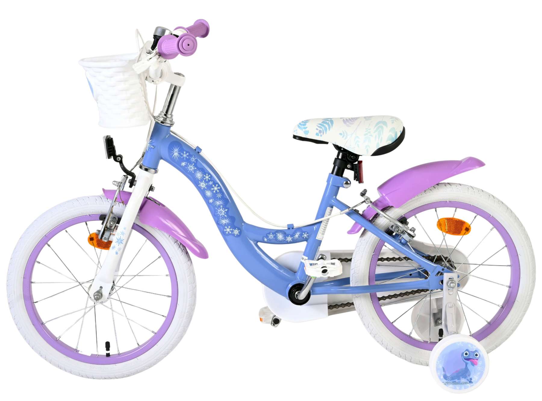 Disney Frozen 2 Kinderfiets - Meisjes - 16 inch - Blauw/Paars - Twee handremmen 7 Disney Frozen 2 Kinderfiets - Meisjes - 16 inch - Blauw/Paars - Twee handremmen - Afbeelding 7