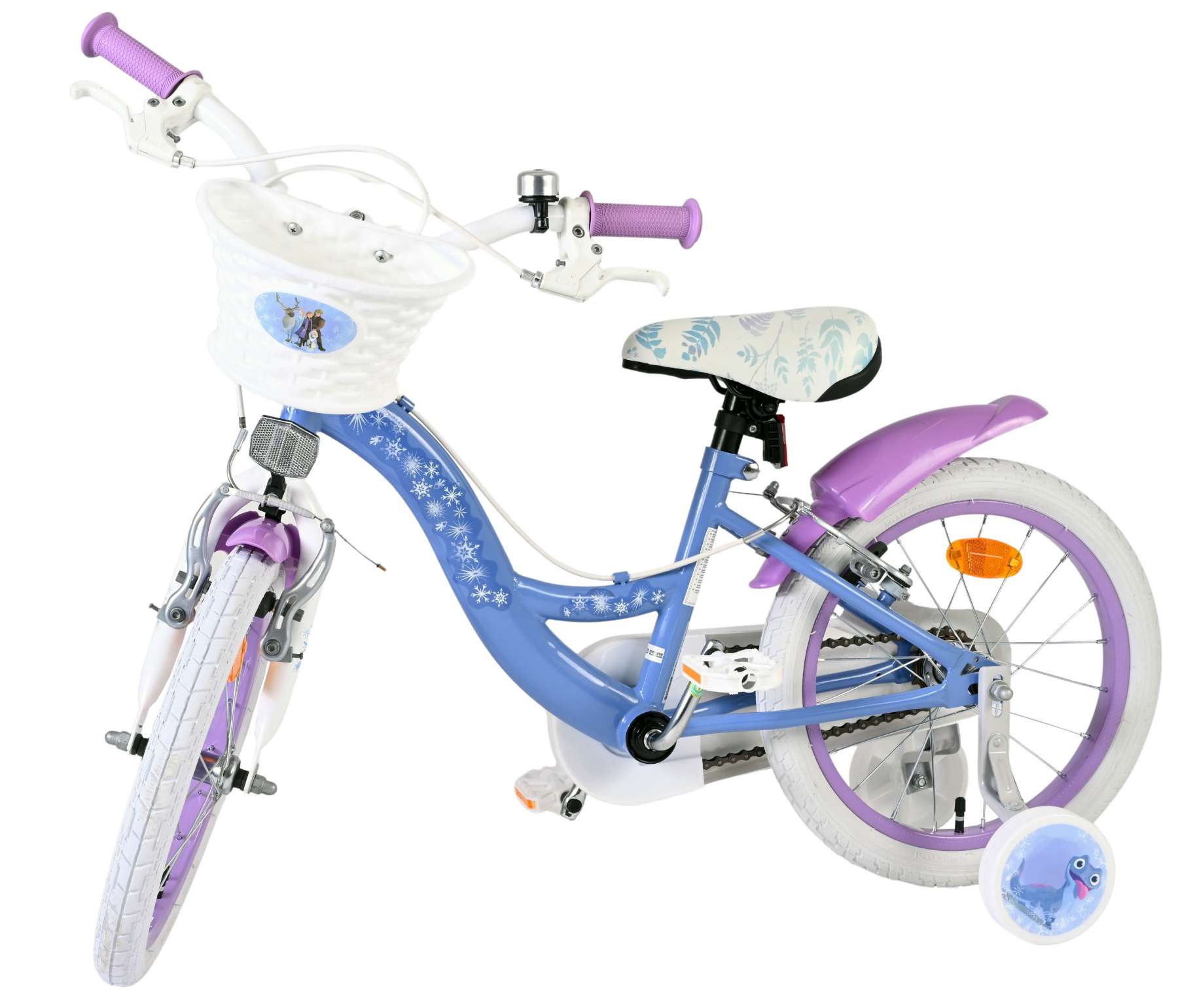 Disney Frozen 2 Kinderfiets - Meisjes - 16 inch - Blauw/Paars - Twee handremmen 8 Disney Frozen 2 Kinderfiets - Meisjes - 16 inch - Blauw/Paars - Twee handremmen - Afbeelding 8