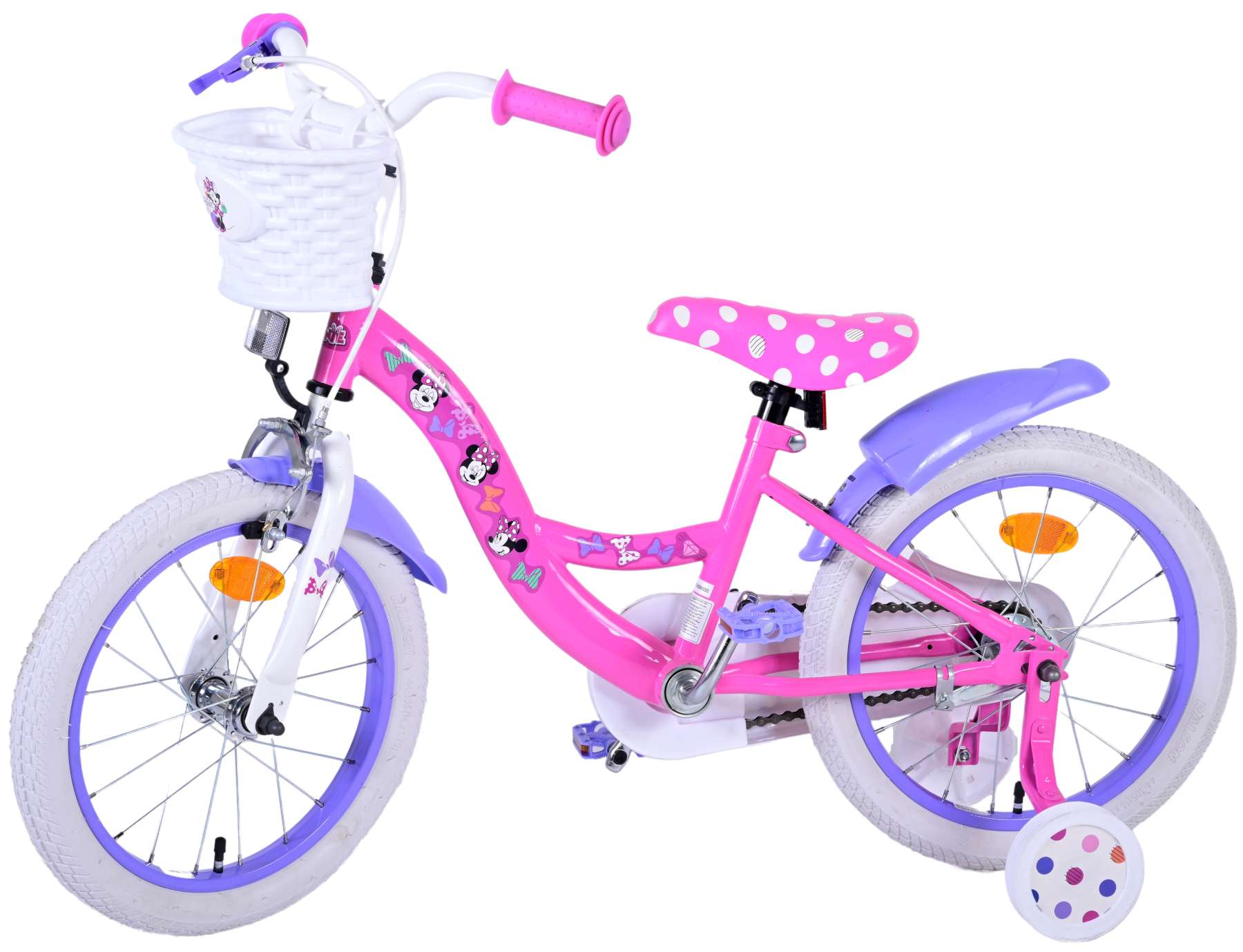 Disney Minnie Cutest Ever! Kinderfiets - Meisjes - 16 inch - Roze 14 Disney Minnie Cutest Ever! Kinderfiets - Meisjes - 16 inch - Roze - Afbeelding 14