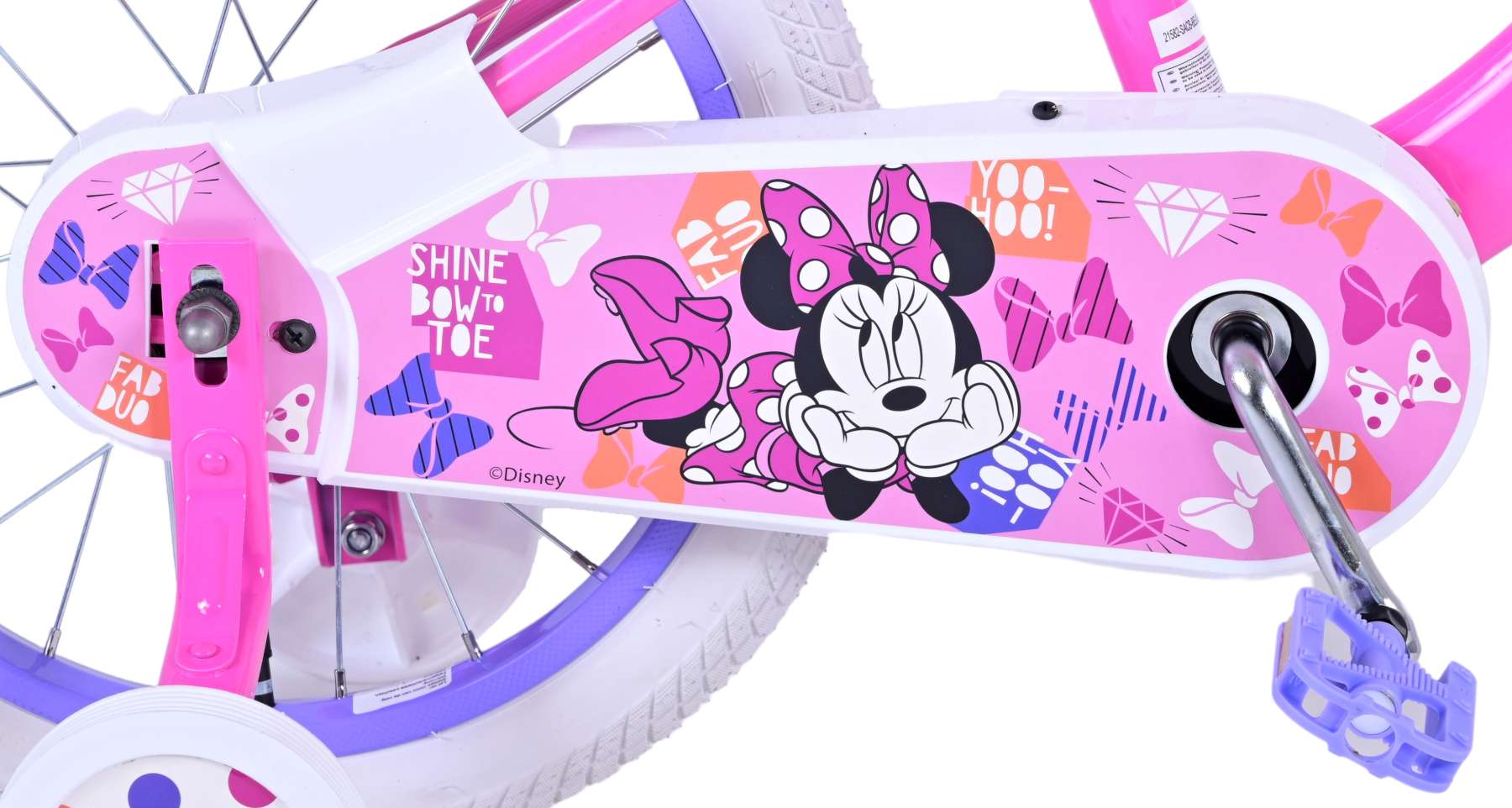 Disney Minnie Cutest Ever! Kinderfiets - Meisjes - 16 inch - Roze 6 Disney Minnie Cutest Ever! Kinderfiets - Meisjes - 16 inch - Roze - Afbeelding 6