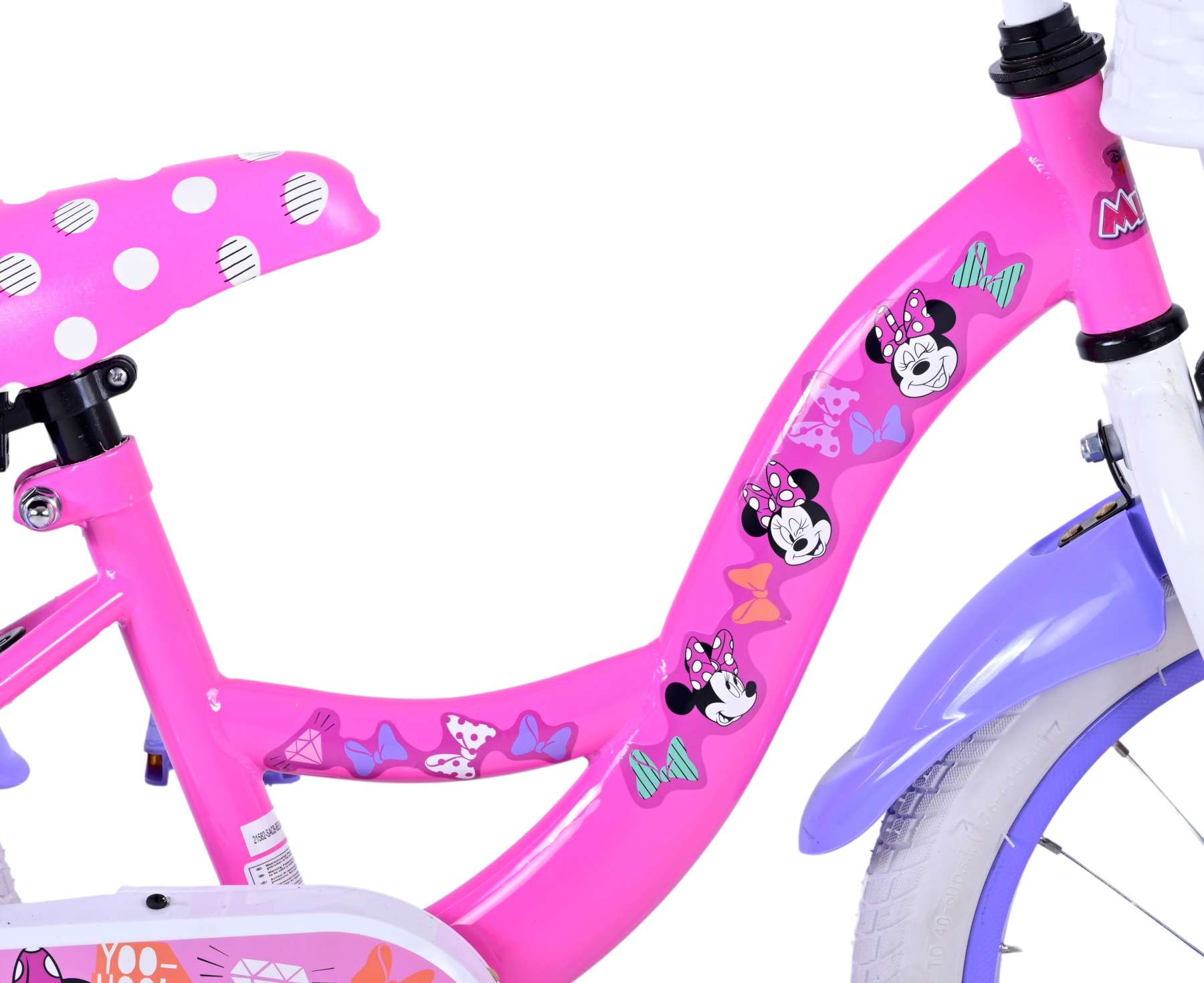 Disney Minnie Cutest Ever! Kinderfiets - Meisjes - 16 inch - Roze 7 Disney Minnie Cutest Ever! Kinderfiets - Meisjes - 16 inch - Roze - Afbeelding 7