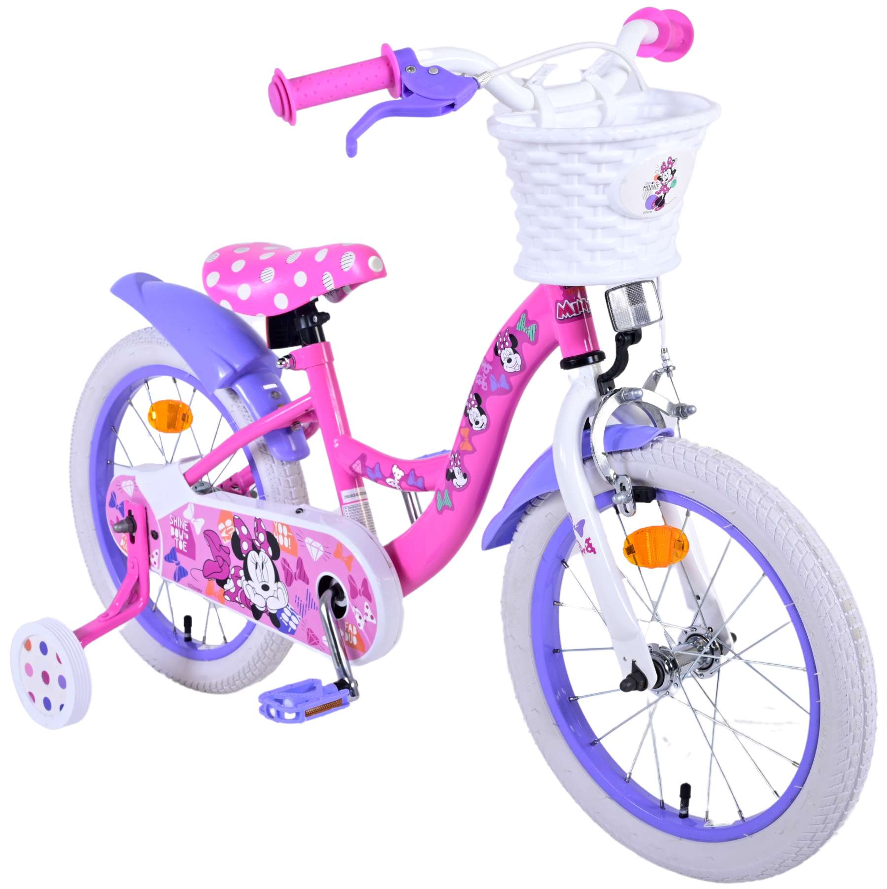 Disney Minnie Cutest Ever! Kinderfiets - Meisjes - 16 inch - Roze 10 Disney Minnie Cutest Ever! Kinderfiets - Meisjes - 16 inch - Roze - Afbeelding 10