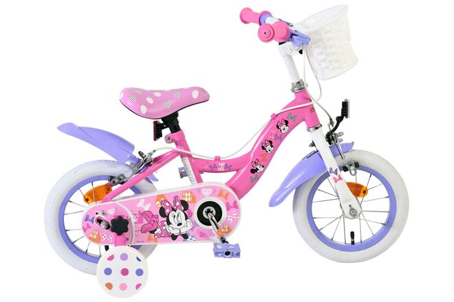 Disney Minnie Cutest Ever! Kinderfiets - Meisjes - 12 inch - Roze - Twee handremmen 1 Disney Minnie Cutest Ever! Kinderfiets - Meisjes - 12 inch - Roze - Twee handremmen