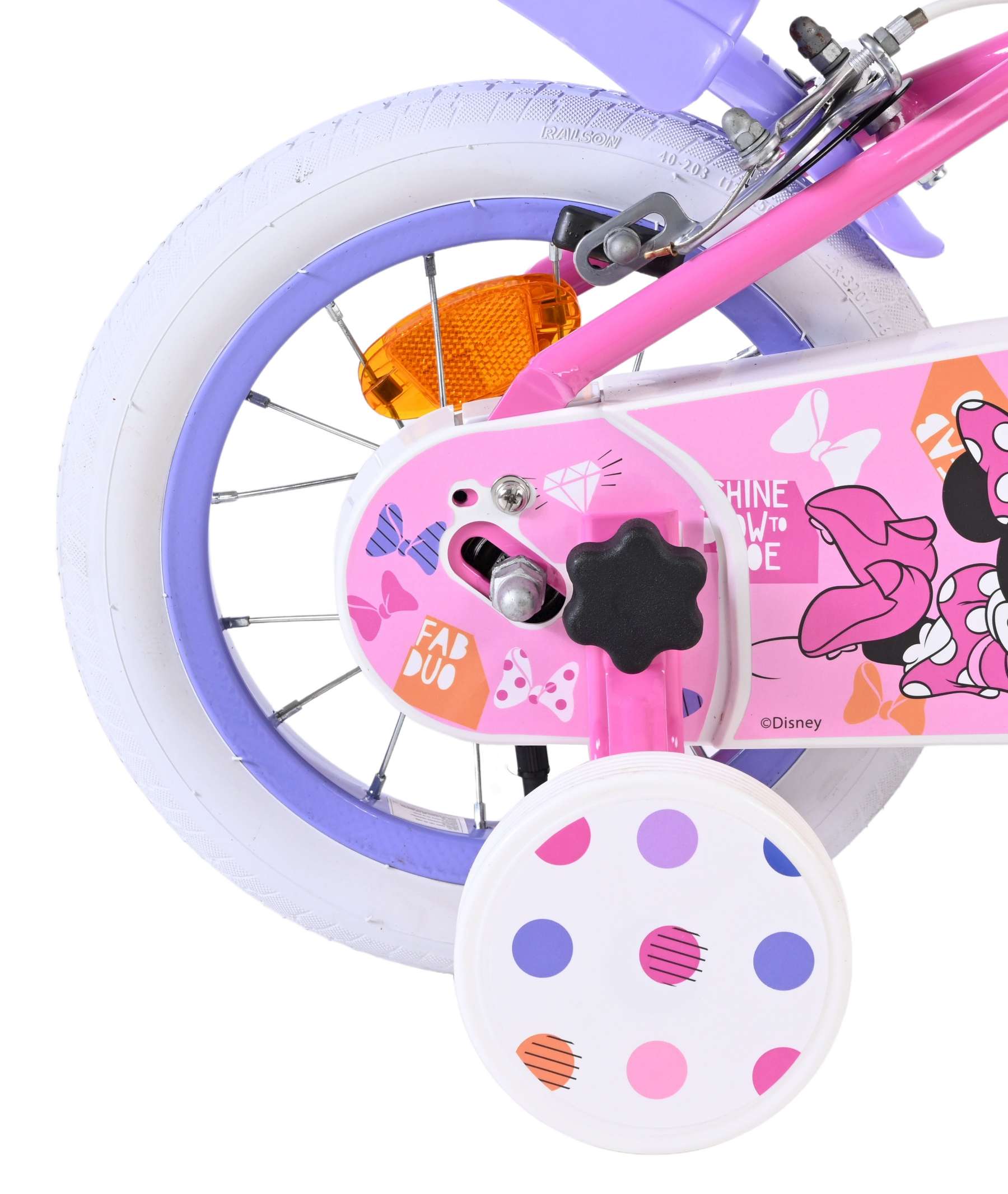 Disney Minnie Cutest Ever! Kinderfiets - Meisjes - 12 inch - Roze - Twee handremmen 2 Disney Minnie Cutest Ever! Kinderfiets - Meisjes - 12 inch - Roze - Twee handremmen - Afbeelding 2