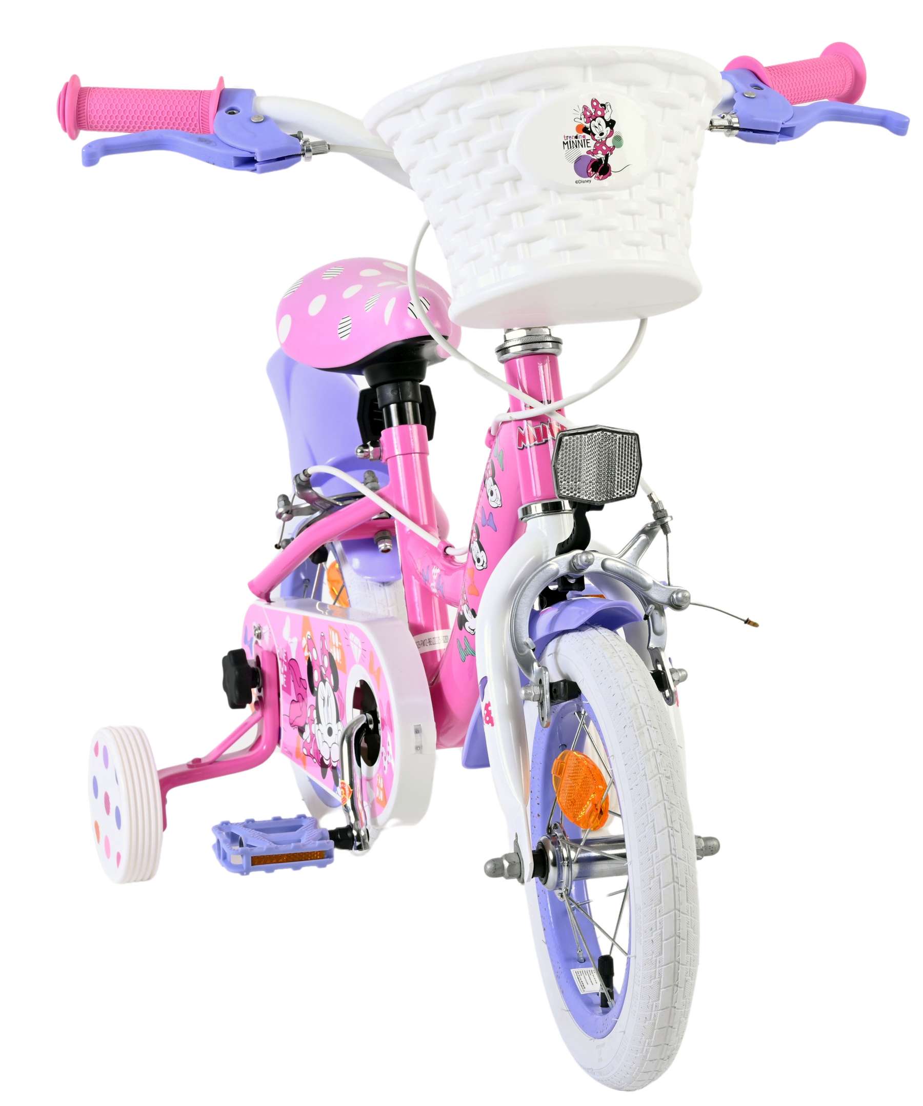Disney Minnie Cutest Ever! Kinderfiets - Meisjes - 12 inch - Roze - Twee handremmen 5 Disney Minnie Cutest Ever! Kinderfiets - Meisjes - 12 inch - Roze - Twee handremmen - Afbeelding 5