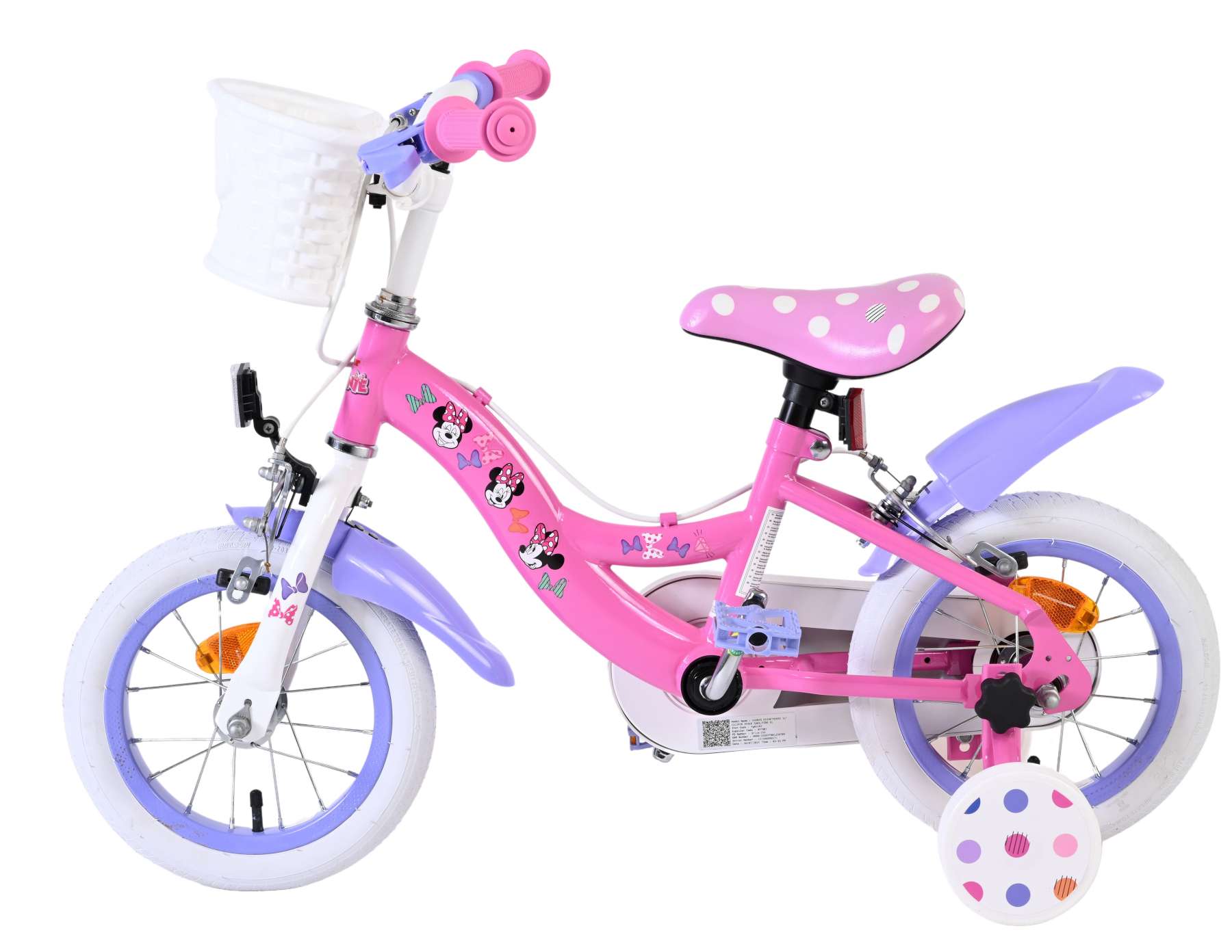 Disney Minnie Cutest Ever! Kinderfiets - Meisjes - 12 inch - Roze - Twee handremmen 7 Disney Minnie Cutest Ever! Kinderfiets - Meisjes - 12 inch - Roze - Twee handremmen - Afbeelding 7
