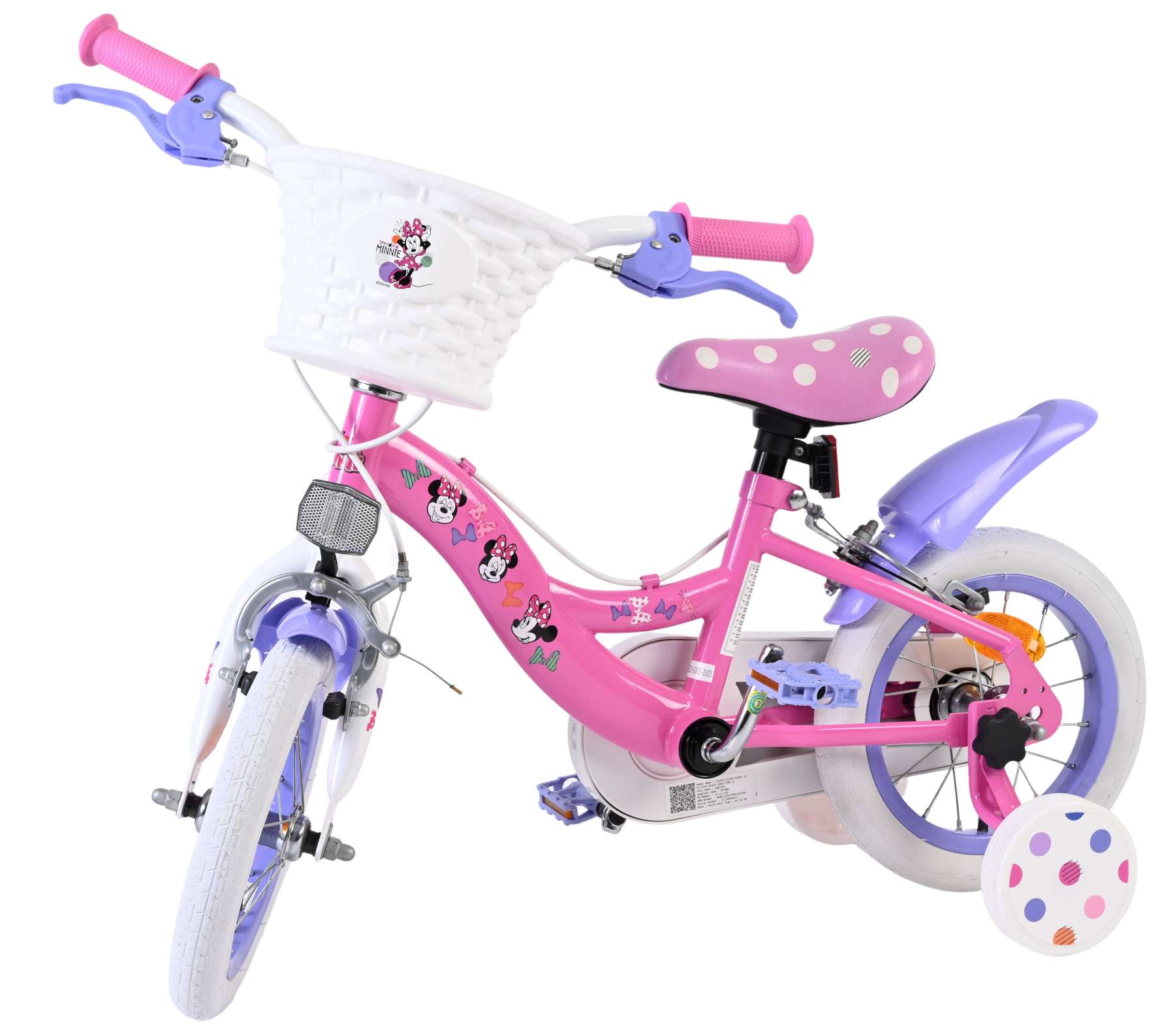Disney Minnie Cutest Ever! Kinderfiets - Meisjes - 12 inch - Roze - Twee handremmen 8 Disney Minnie Cutest Ever! Kinderfiets - Meisjes - 12 inch - Roze - Twee handremmen - Afbeelding 8