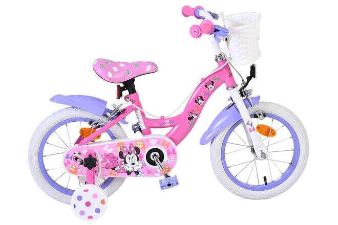 Disney Minnie Kinderfiets - Meisjes - 14 inch - Roze - Twee handremmen 1 Disney Minnie Kinderfiets - Meisjes - 14 inch - Roze - Twee handremmen