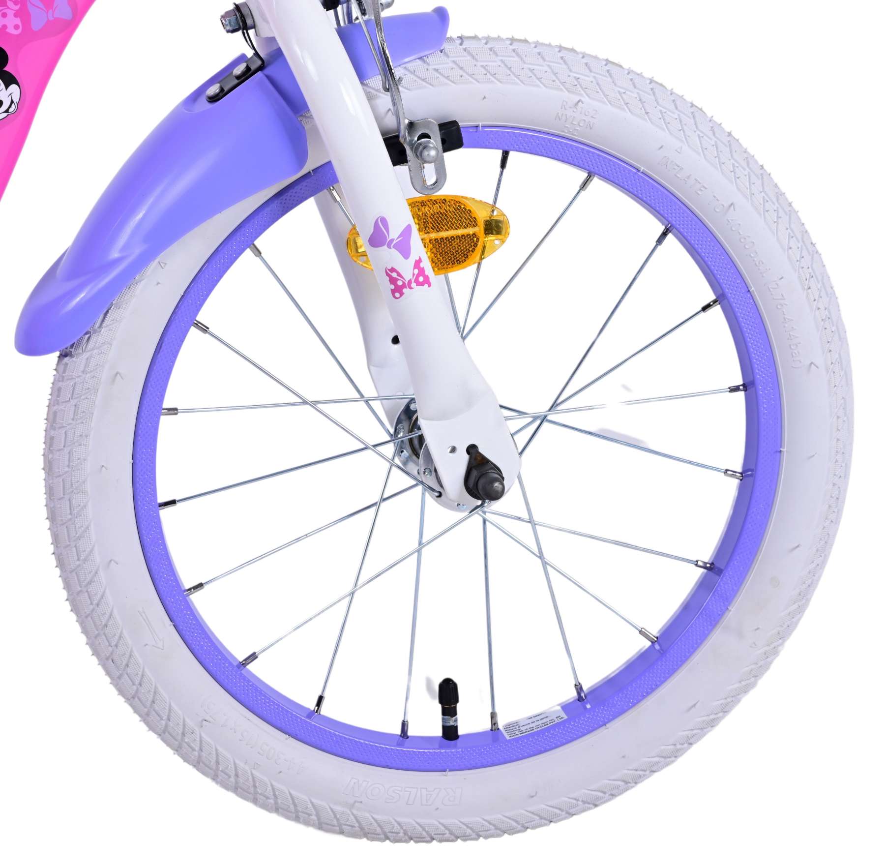 Disney Minnie Kinderfiets - Meisjes - 16 inch - Roze - Twee handremmen 8 Disney Minnie Kinderfiets - Meisjes - 16 inch - Roze - Twee handremmen - Afbeelding 8