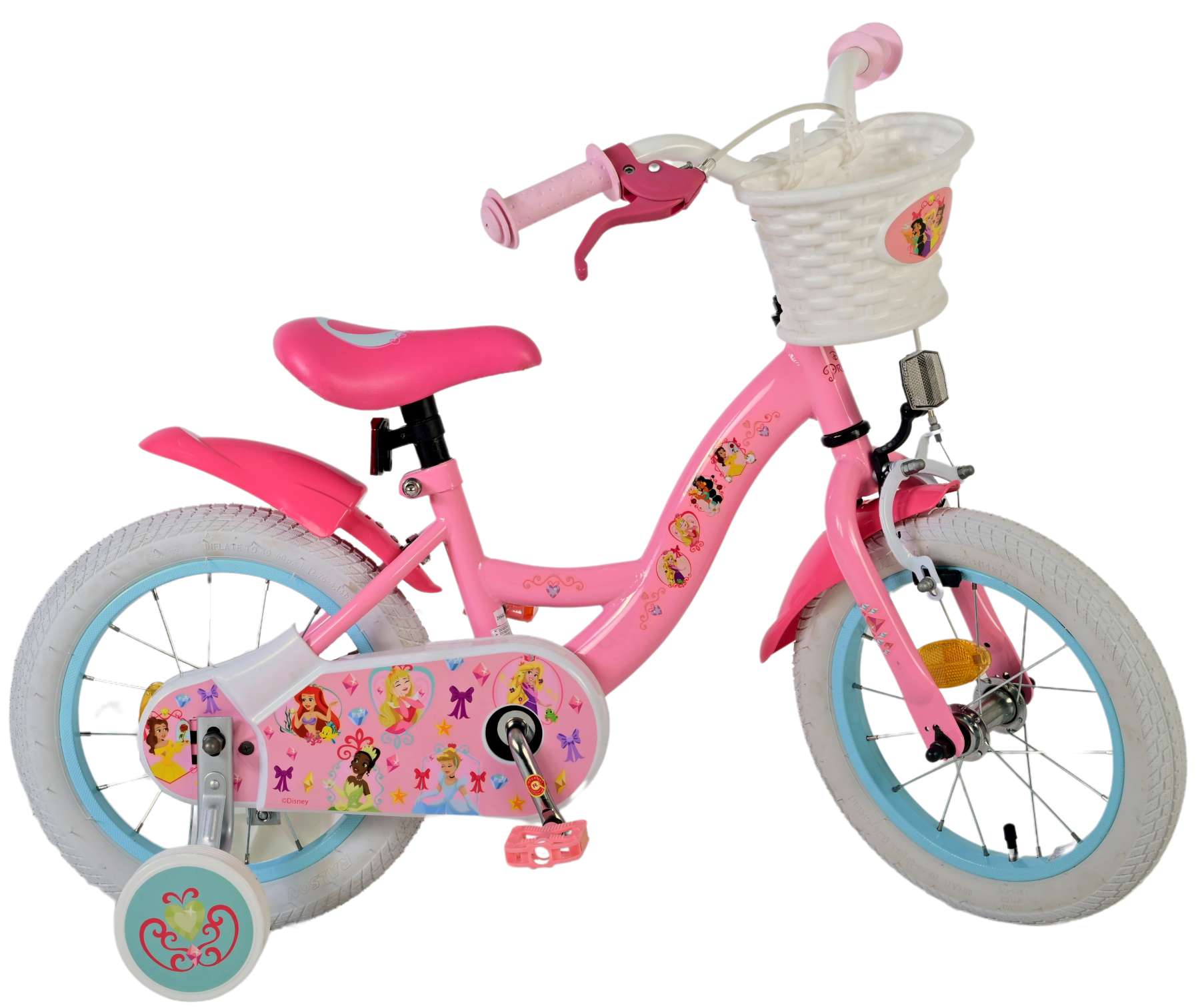 Disney Princess Kinderfiets - Meisjes - 14 inch - Roze 3 Disney Princess Kinderfiets - Meisjes - 14 inch - Roze - Afbeelding 3