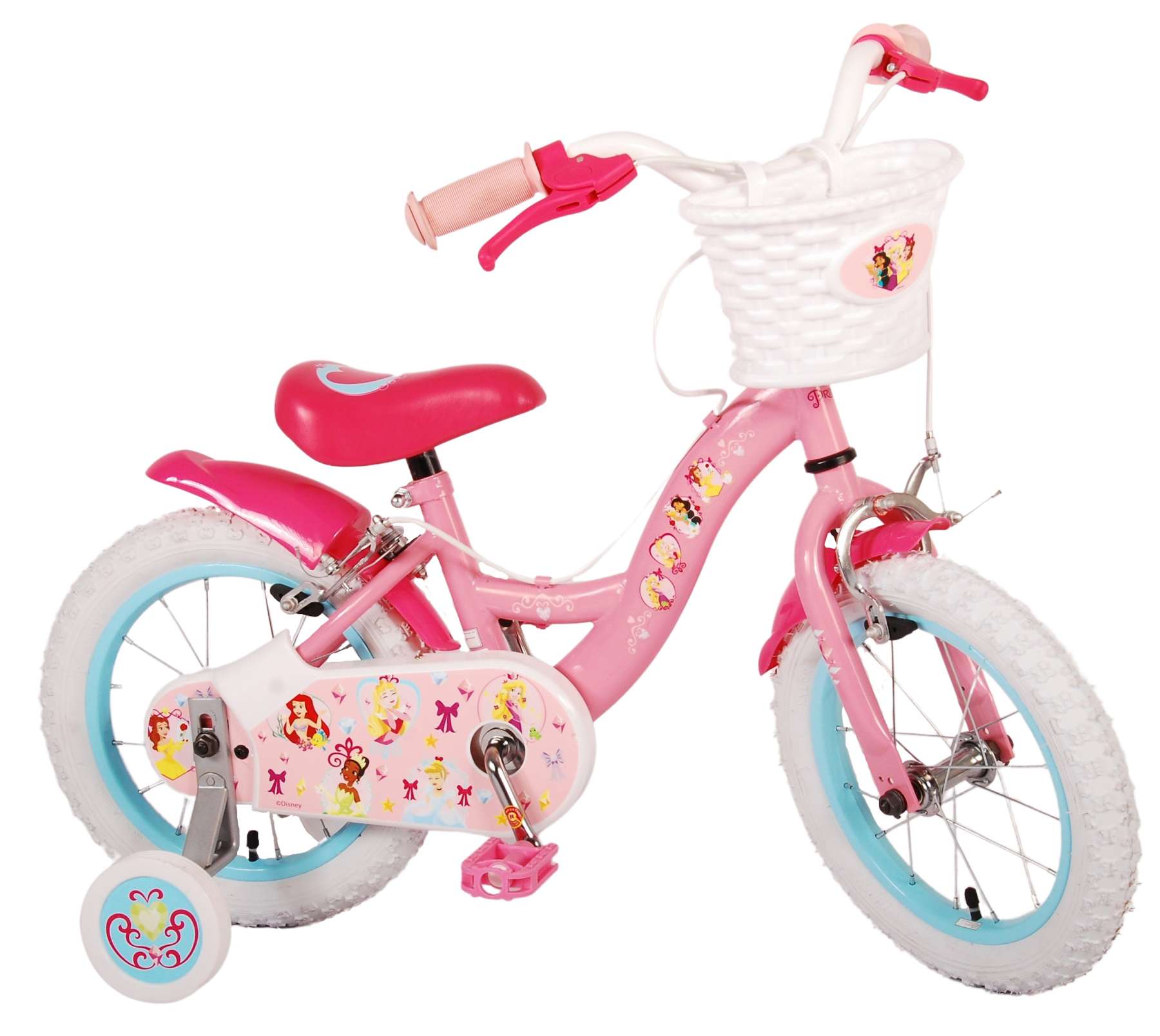 Disney Princess Kinderfiets - Meisjes - 14 inch - Roze 2 Disney Princess Kinderfiets - Meisjes - 14 inch - Roze - Afbeelding 2
