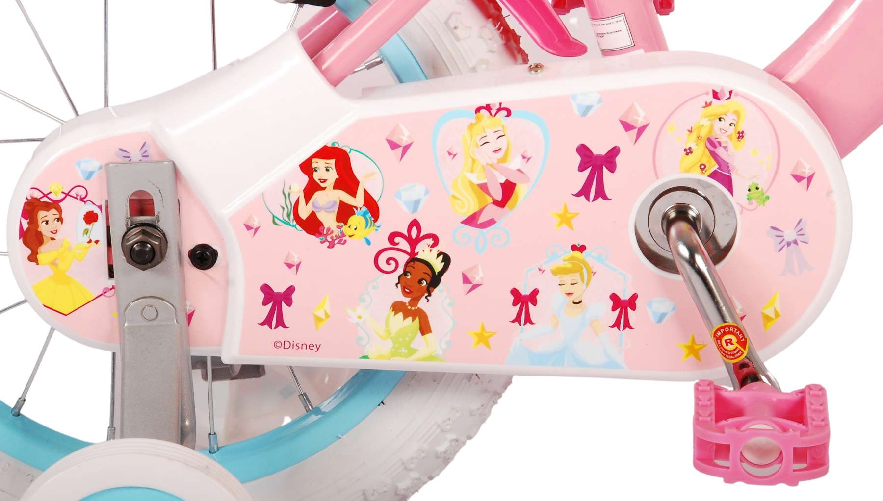 Disney Princess Kinderfiets - Meisjes - 14 inch - Roze 6 Disney Princess Kinderfiets - Meisjes - 14 inch - Roze - Afbeelding 6