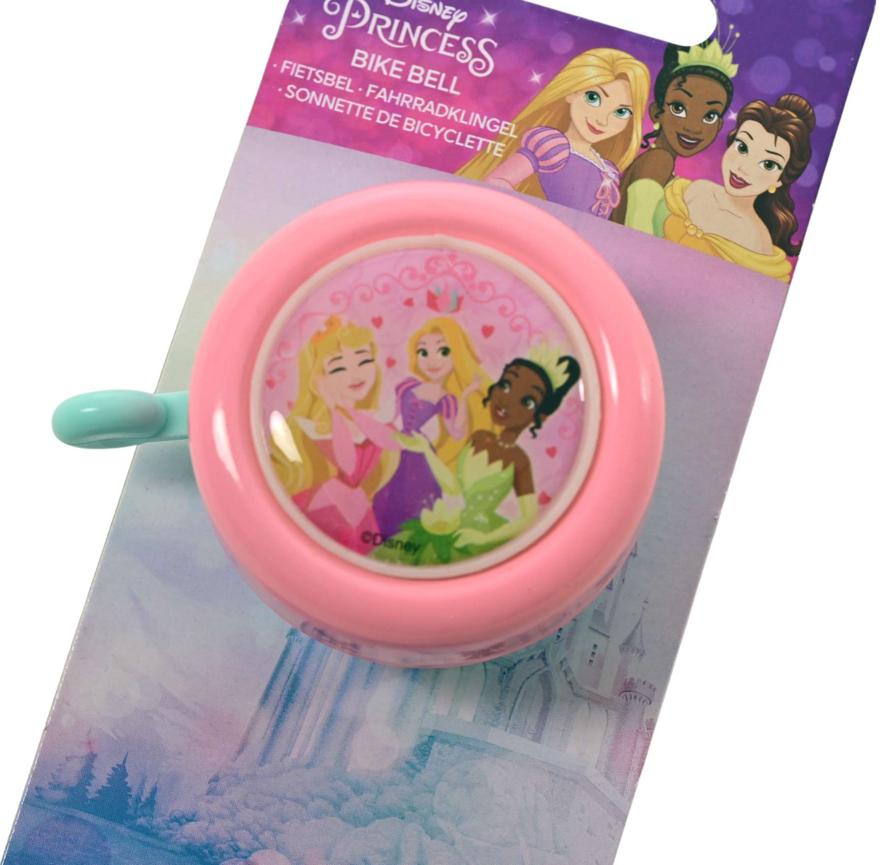 Disney Princess Fietsbel - Meisjes - Roze Blauw 2 Disney Princess Fietsbel - Meisjes - Roze Blauw - Afbeelding 2